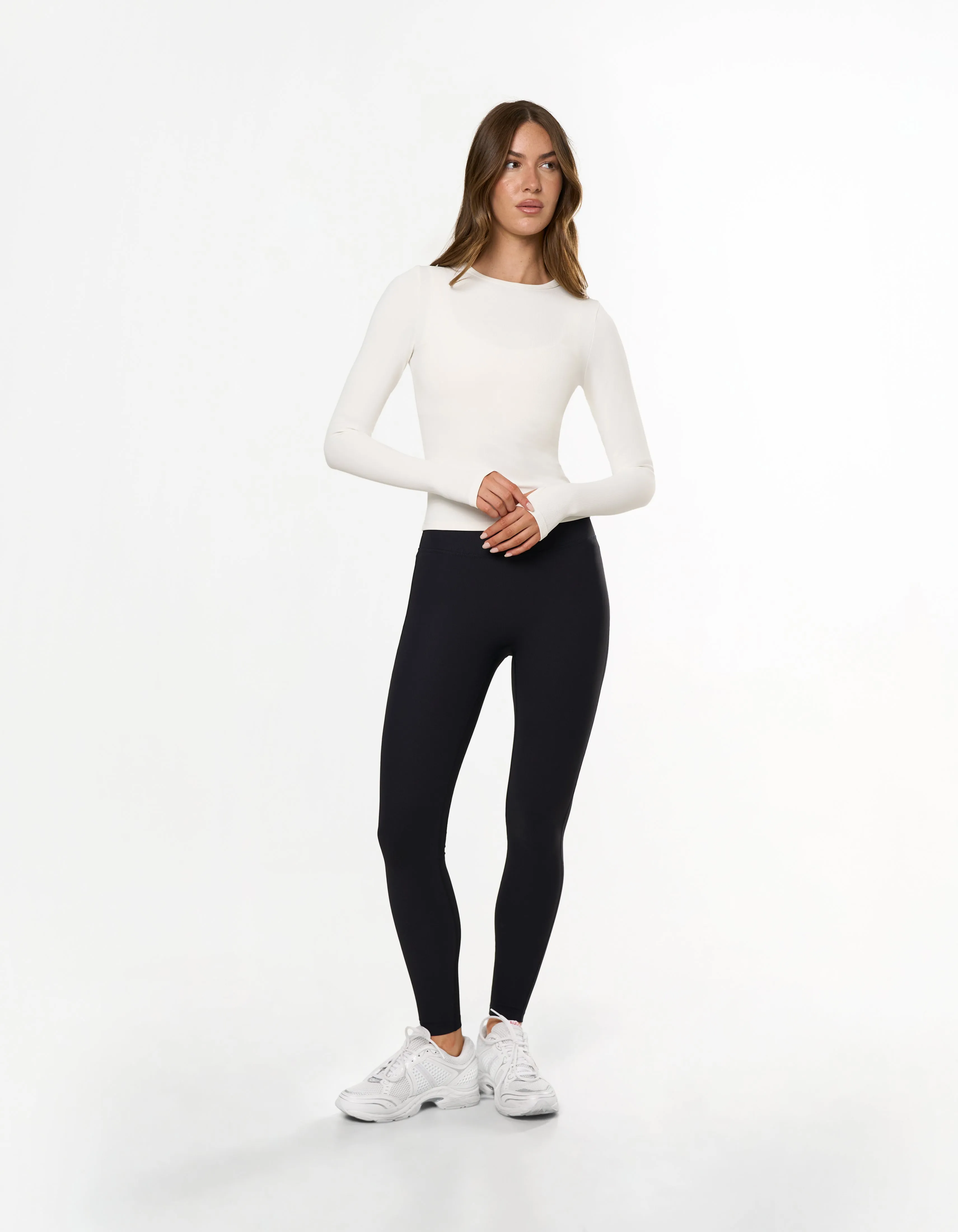 Active Rib Long Sleeve - White sold by Stax product image thumbnail 2