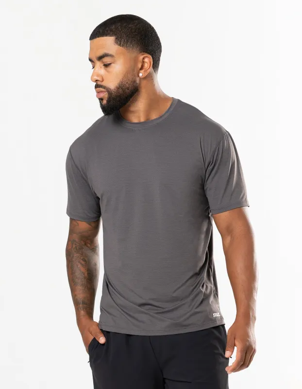 Est Active Tee - Steel sold by Stax