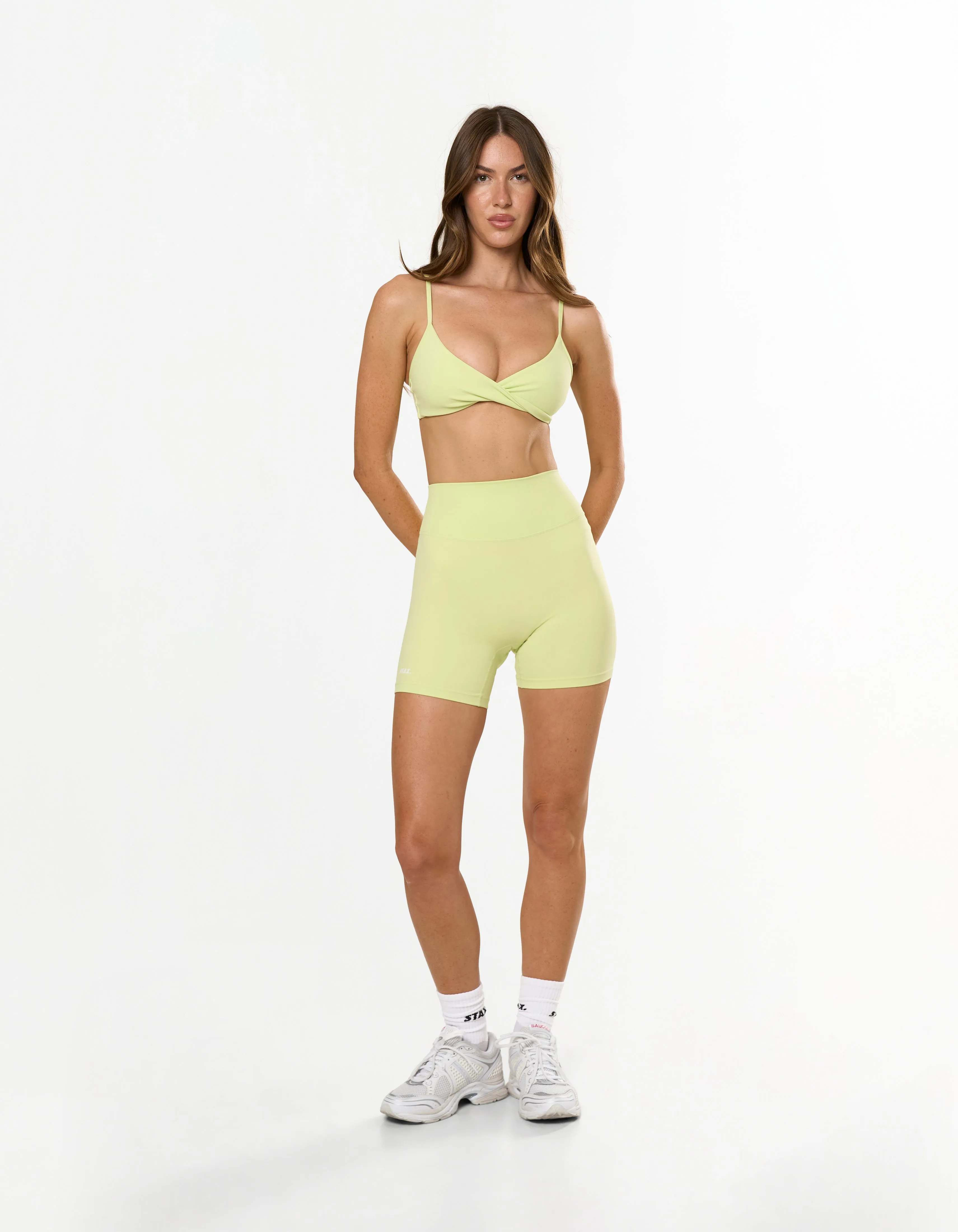 Midi Bike Shorts Airlyte - Lime sold by Stax product image thumbnail 2