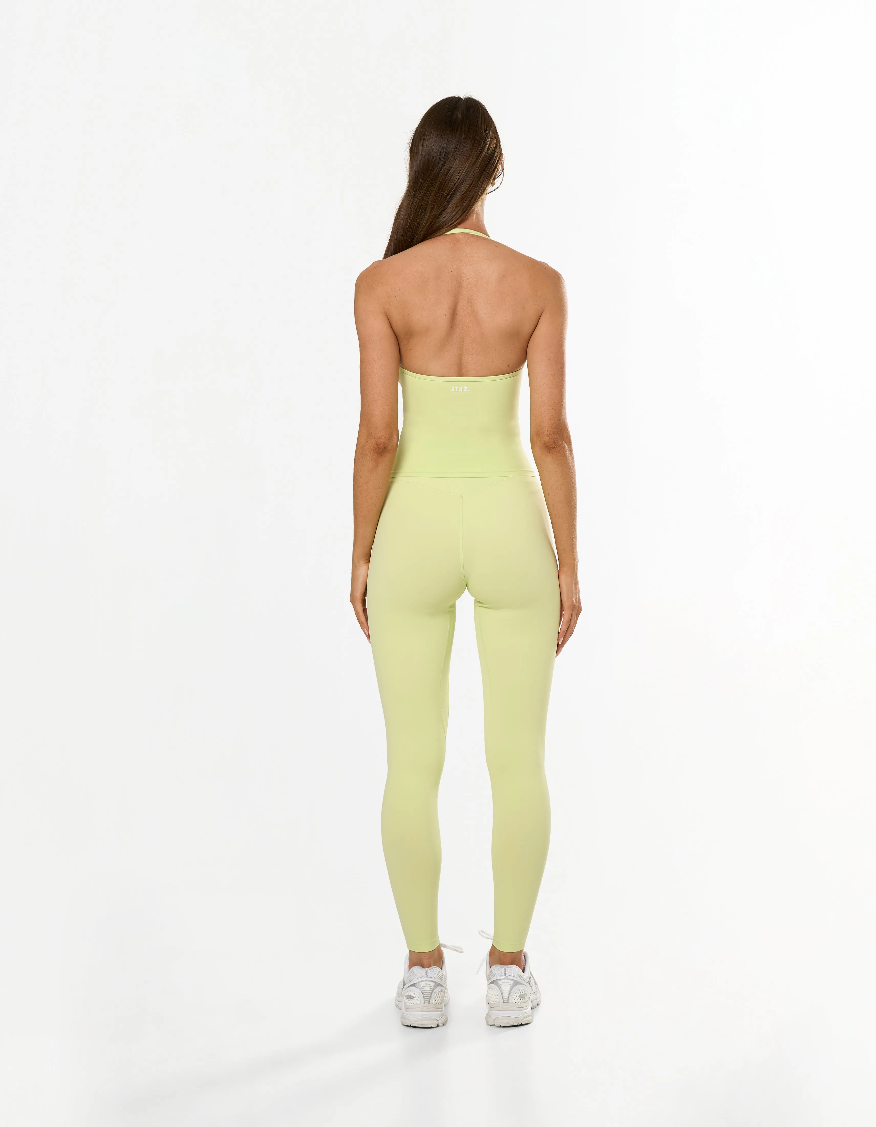 Twist Halter Tank Airlyte - Lime sold by Stax product image thumbnail 3