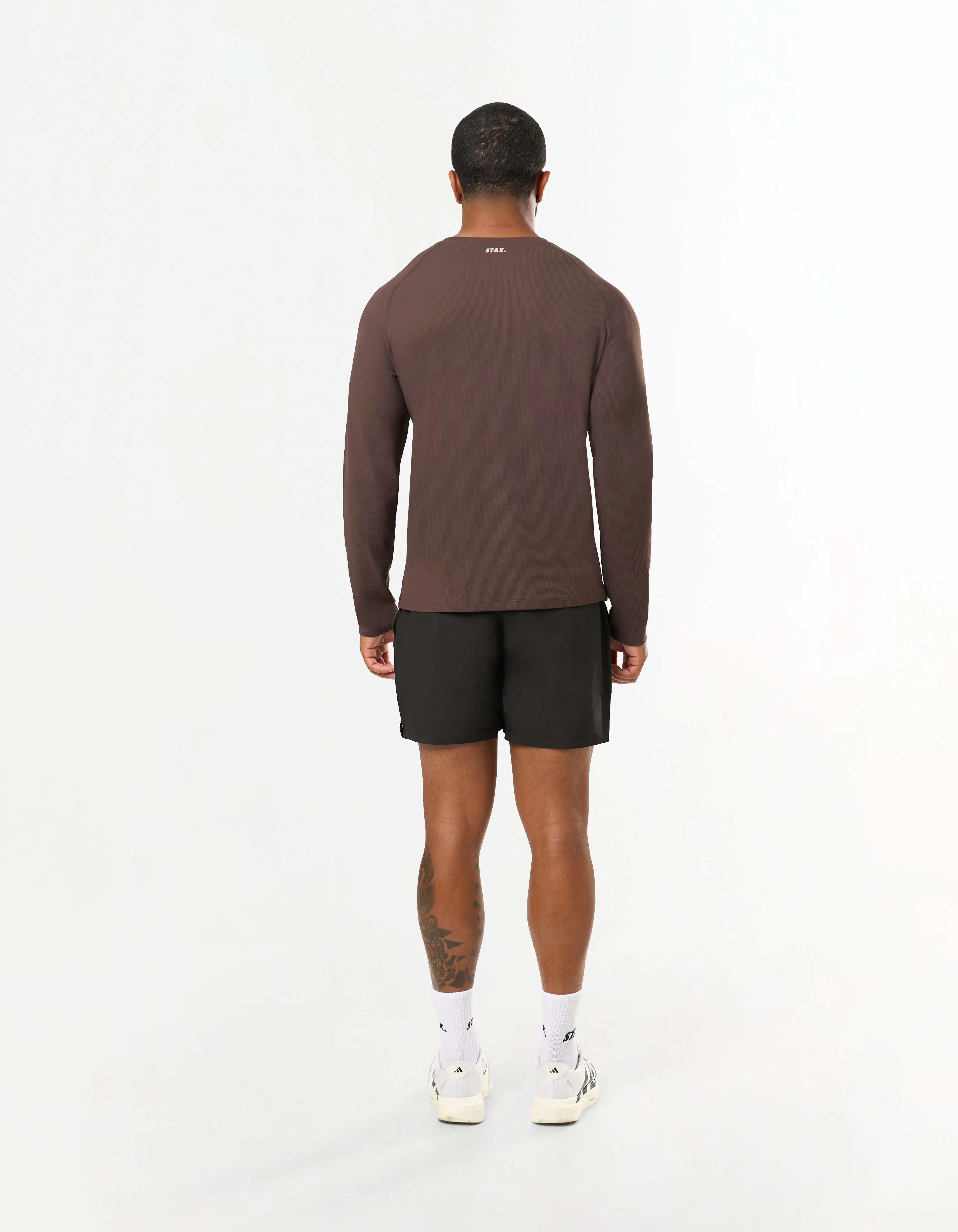 Conqr Waffle Long Sleeve - Brown sold by Stax product image thumbnail 3