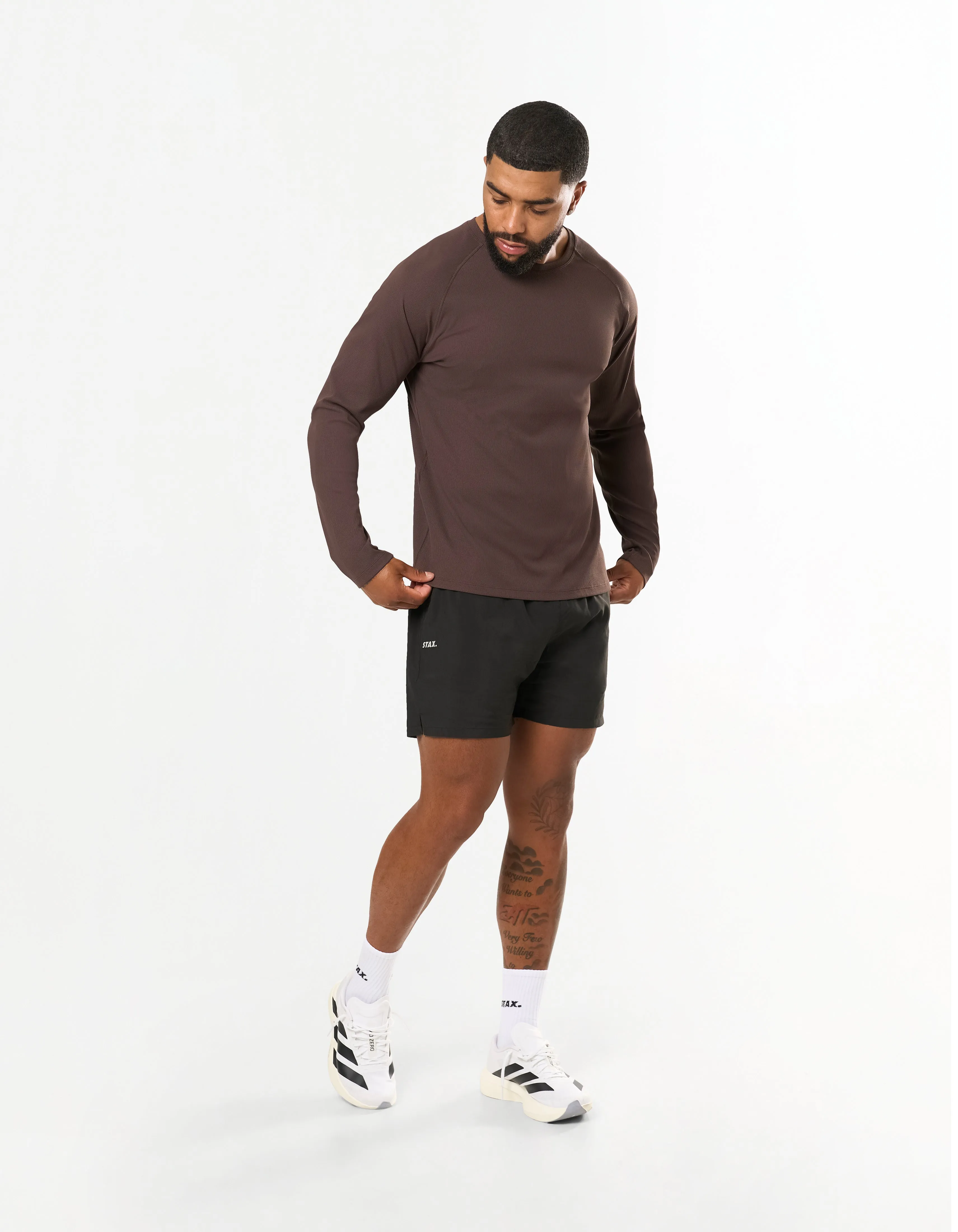 Conqr Waffle Long Sleeve - Brown sold by Stax product image thumbnail 5