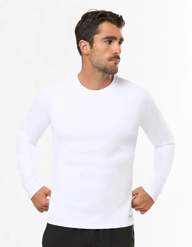 Conqr Waffle Long Sleeve - White sold by Stax