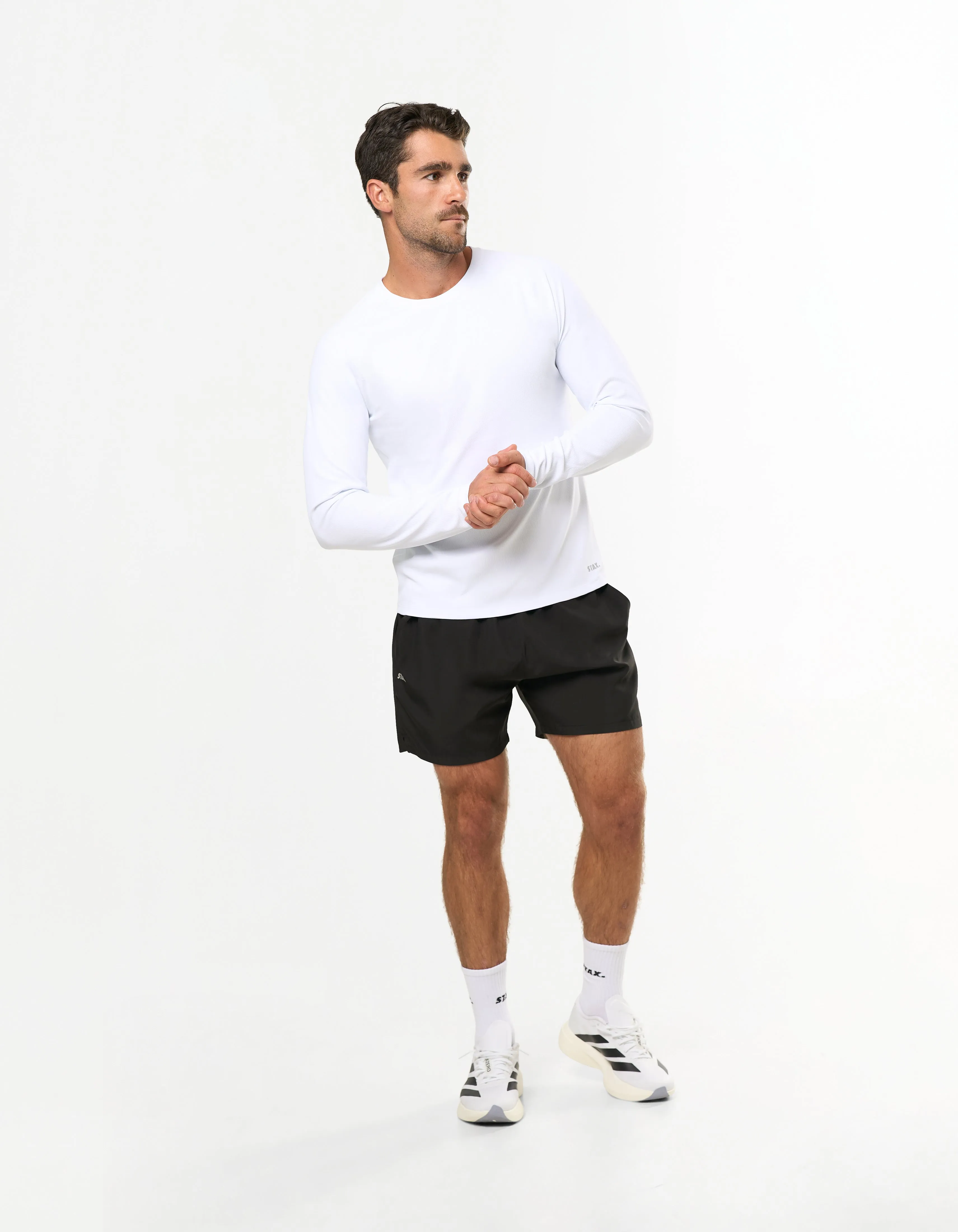 Conqr Waffle Long Sleeve - White sold by Stax product image thumbnail 4