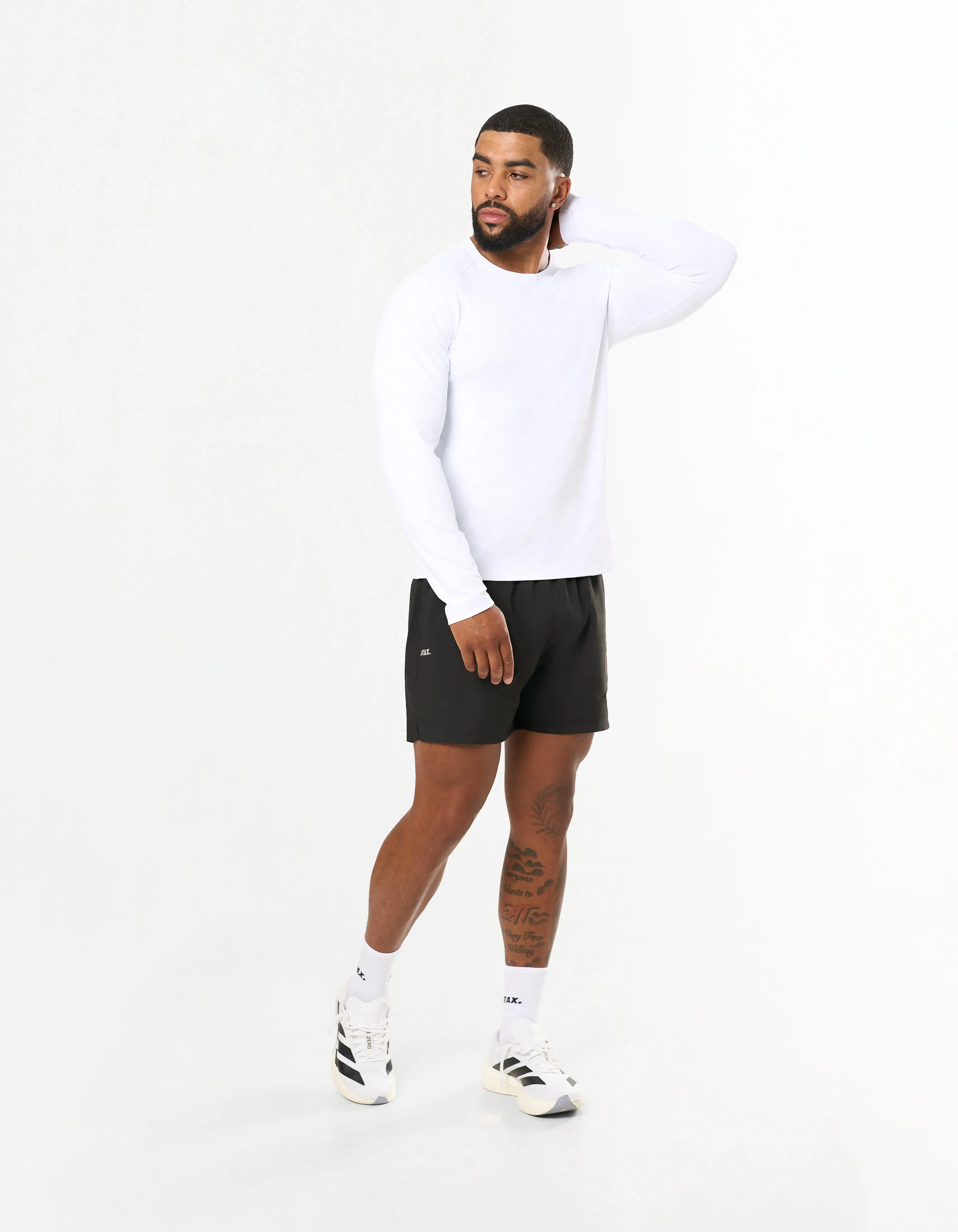 Conqr Waffle Long Sleeve - White sold by Stax product image thumbnail 2