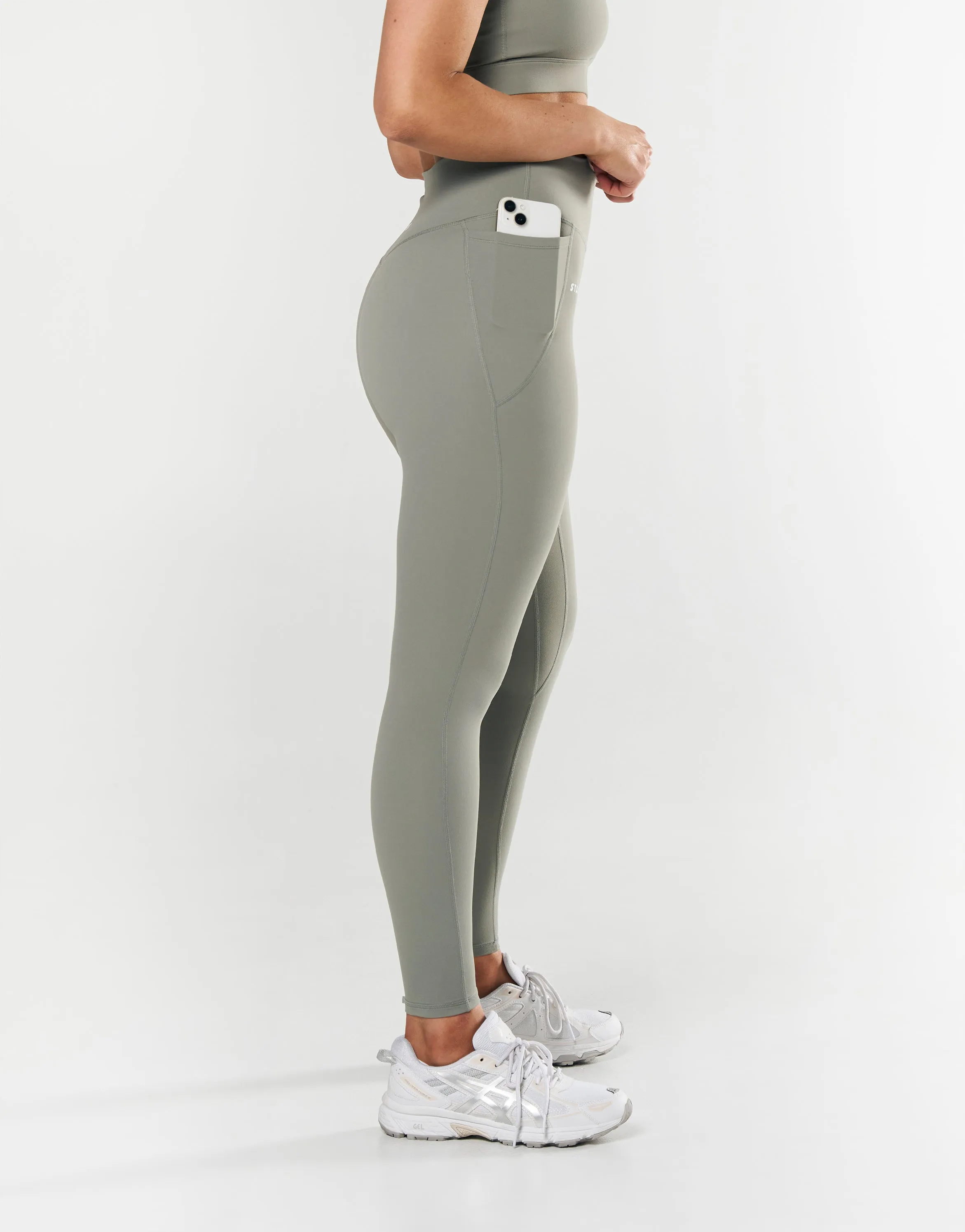 Phone Pocket Full Length Tights NANDEX ™ - Sage sold by Stax