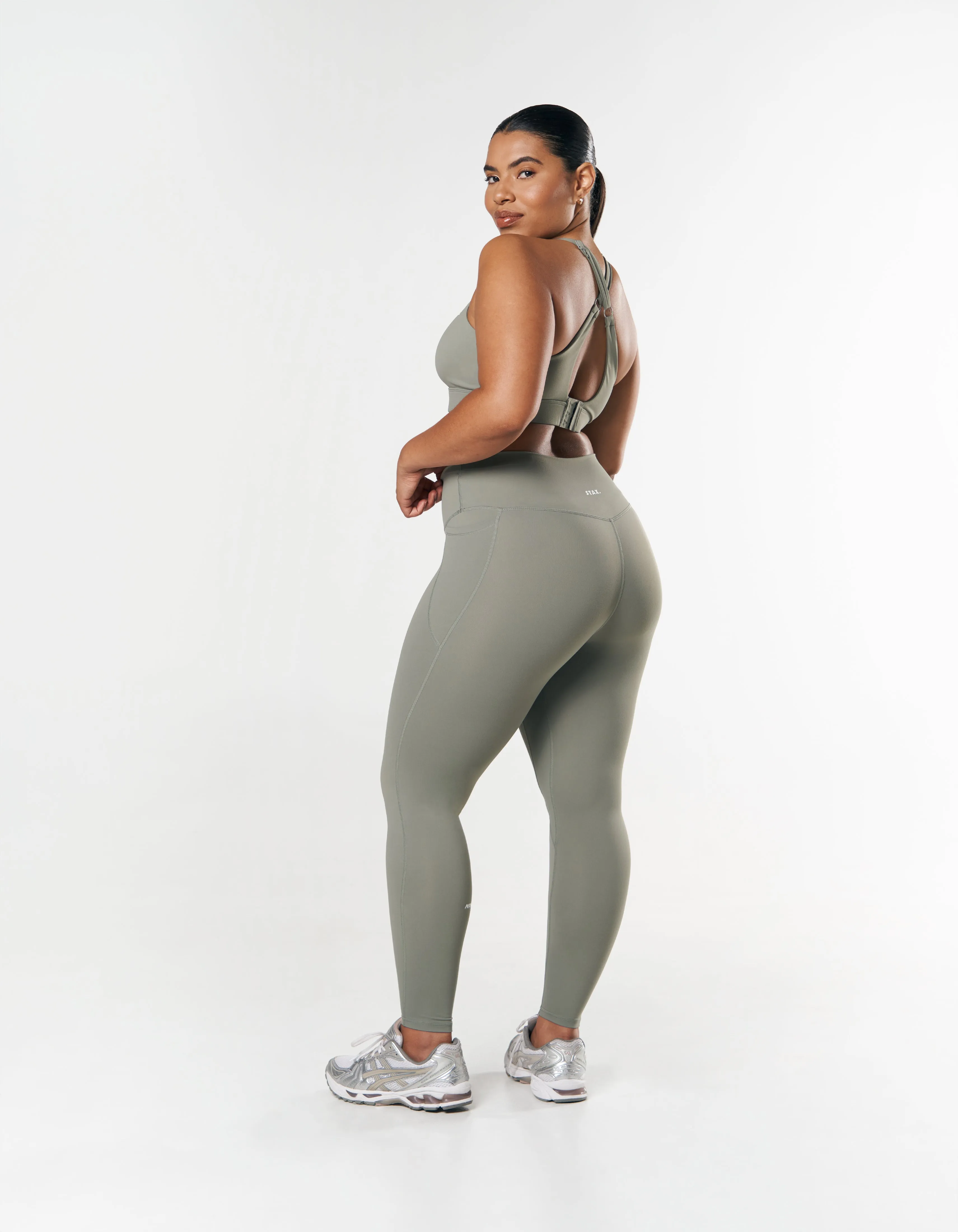 Phone Pocket Full Length Tights NANDEX ™ - Sage sold by Stax product image thumbnail 5