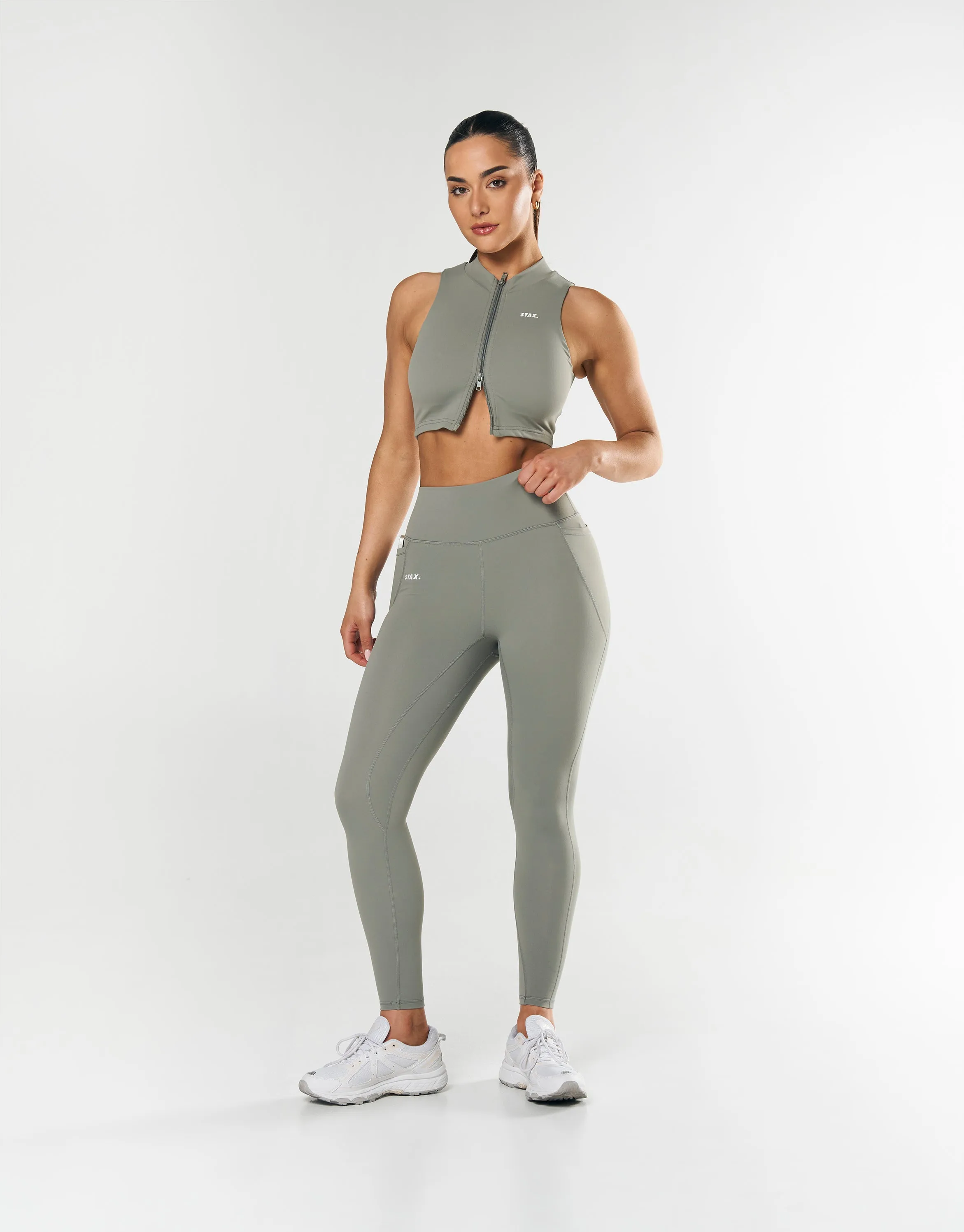 Phone Pocket Full Length Tights NANDEX ™ - Sage sold by Stax product image thumbnail 2