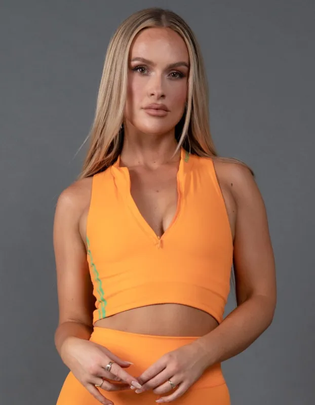 Summer 22 Zip Crop - Orange sold by Stax