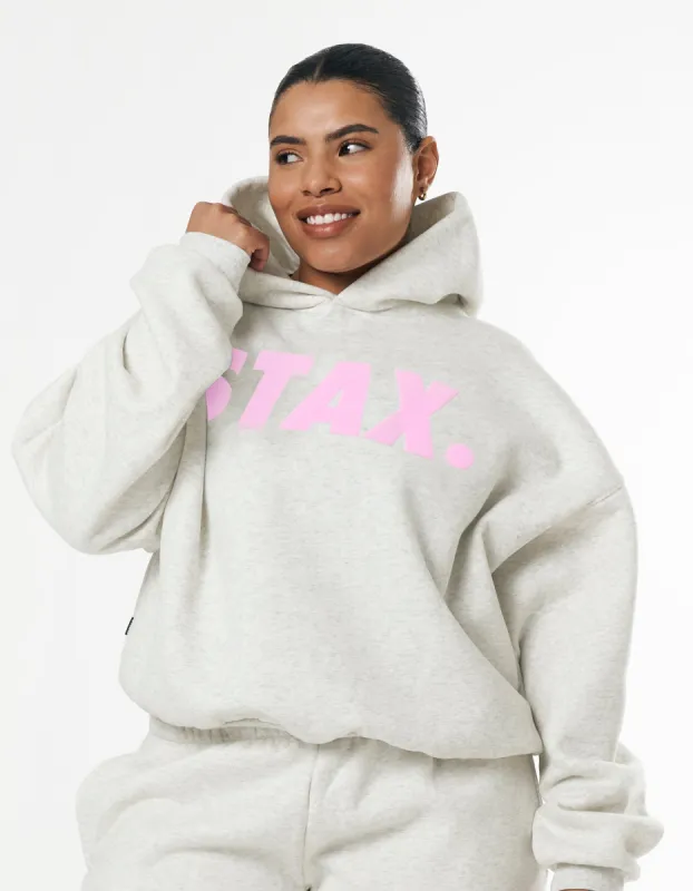 Original Hoodie - Light Grey/Pink sold by Stax