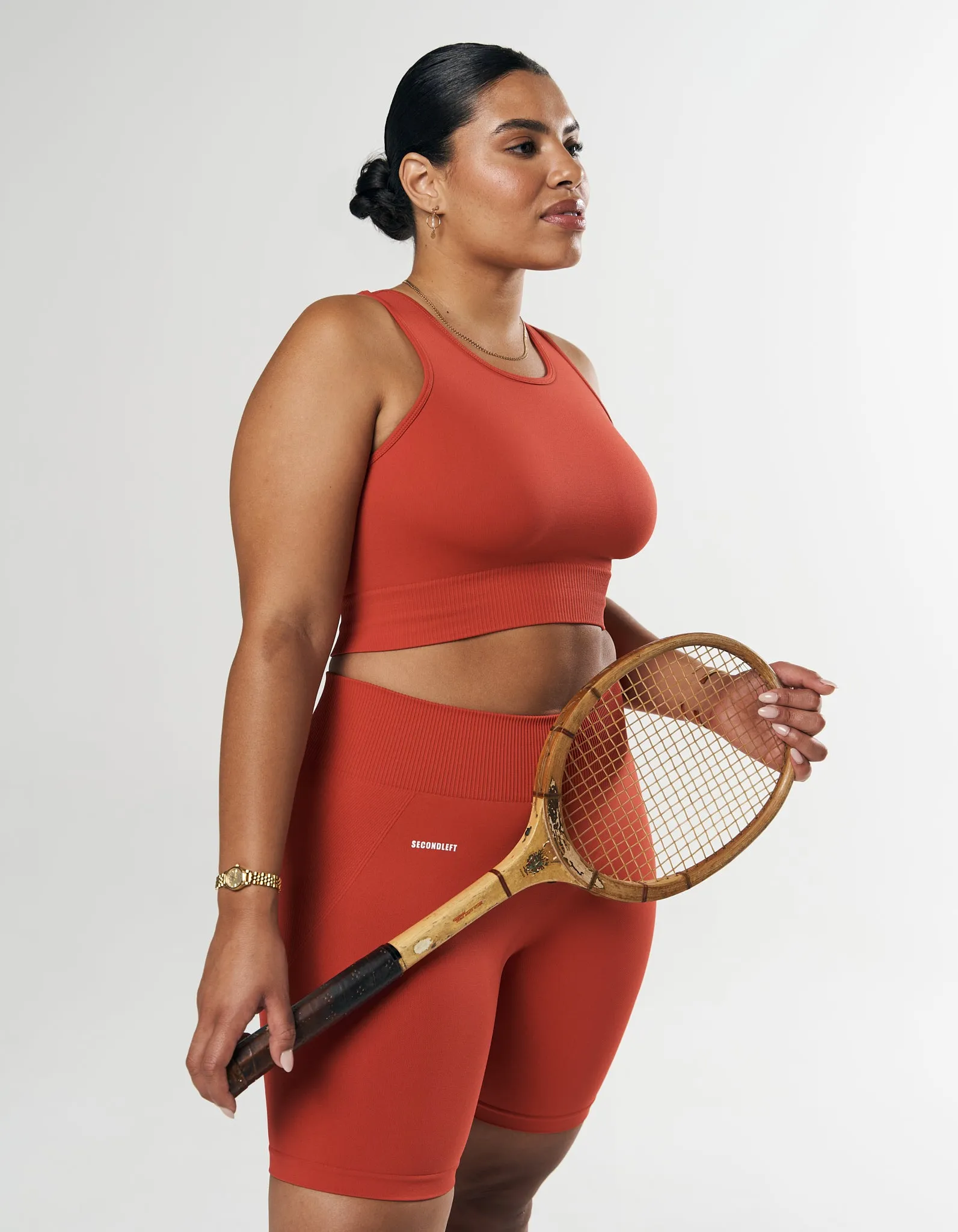 Seamless Cropped Singlet - Red sold by Stax product image thumbnail 2