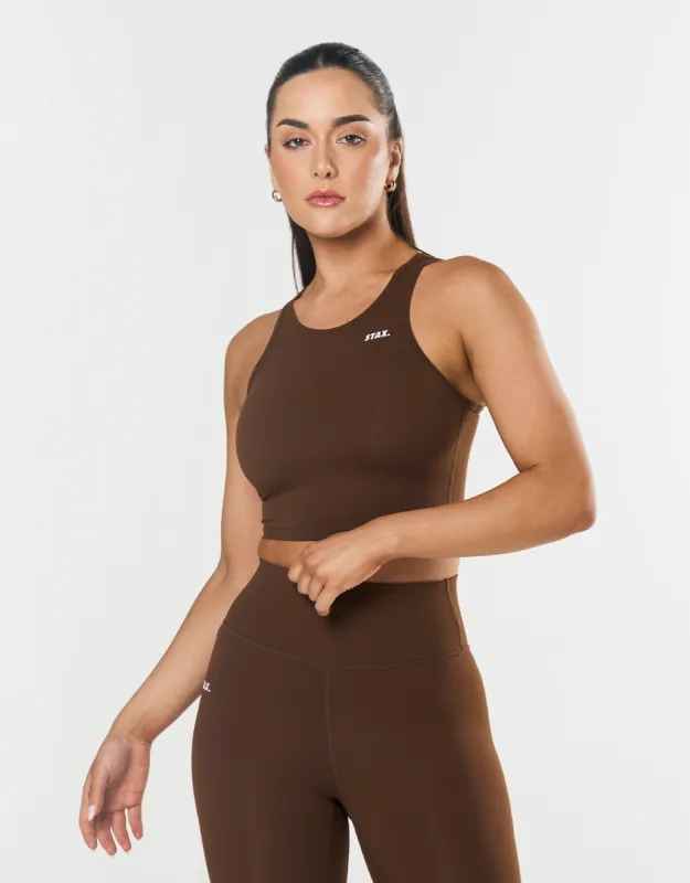 Cropped Tank NANDEX ™ Raw Umber - Brown sold by Stax