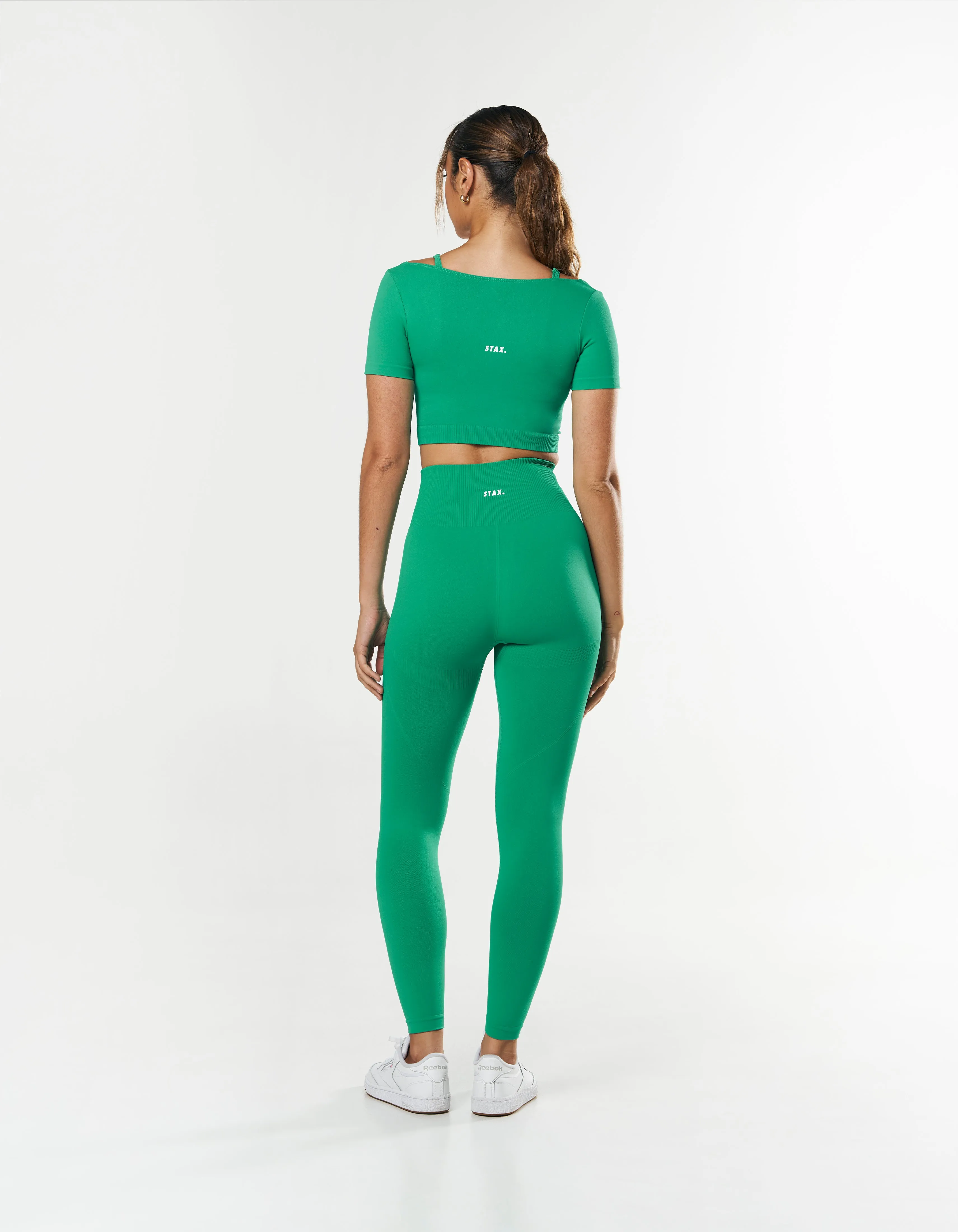 Premium Seamless Scoop Tee - Green sold by Stax product image thumbnail 4