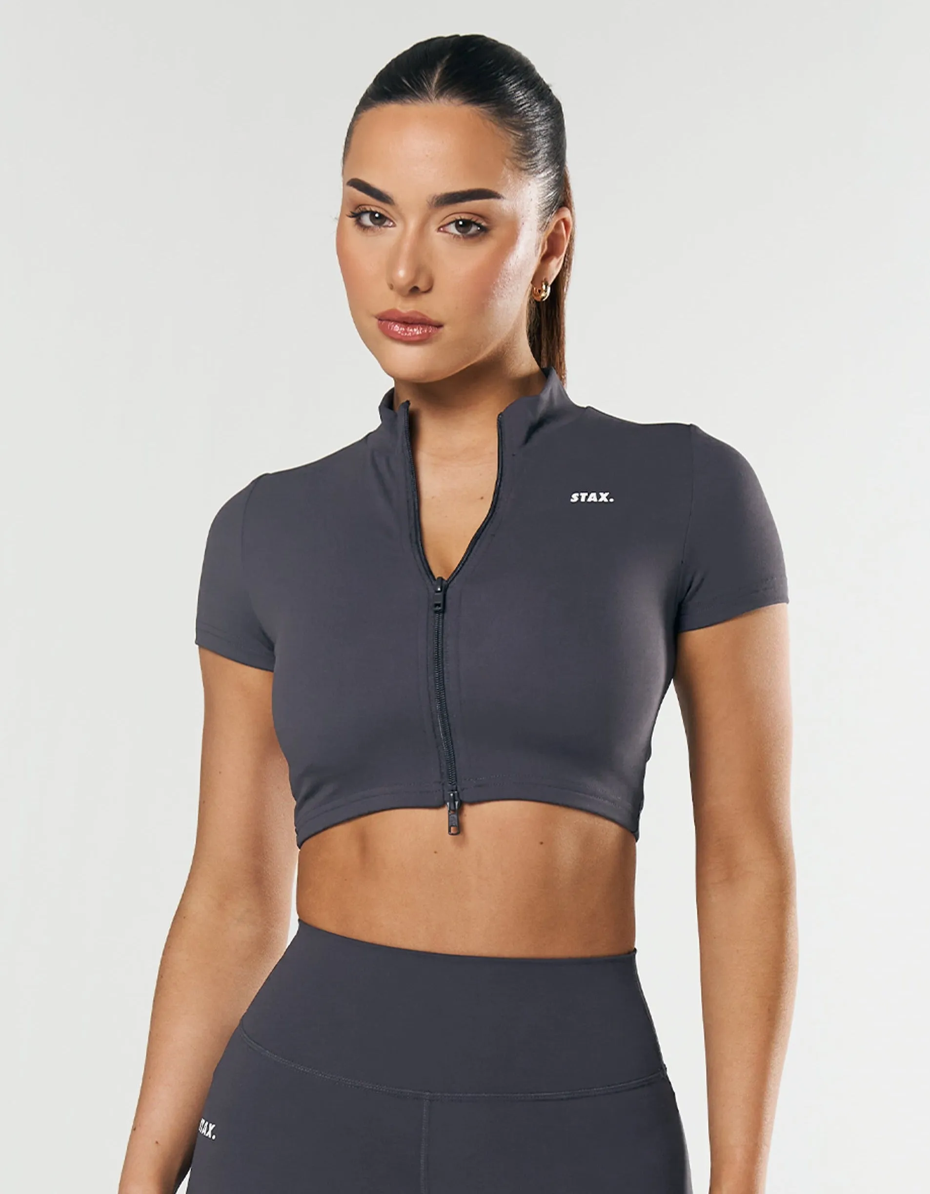 Base Zip Crop NANDEX ™ - Dark Grey sold by Stax