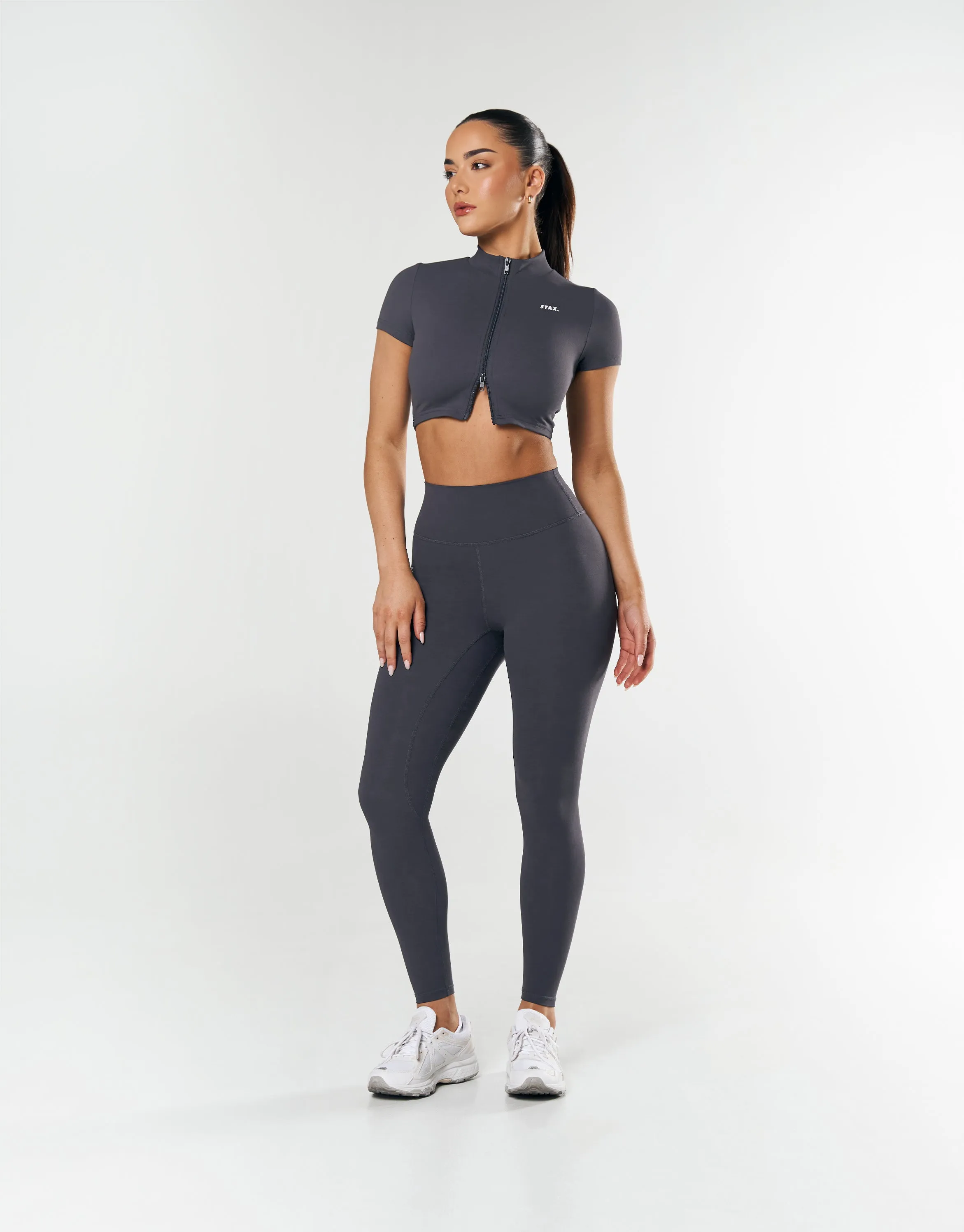 Base Zip Crop NANDEX ™ - Dark Grey sold by Stax product image thumbnail 5