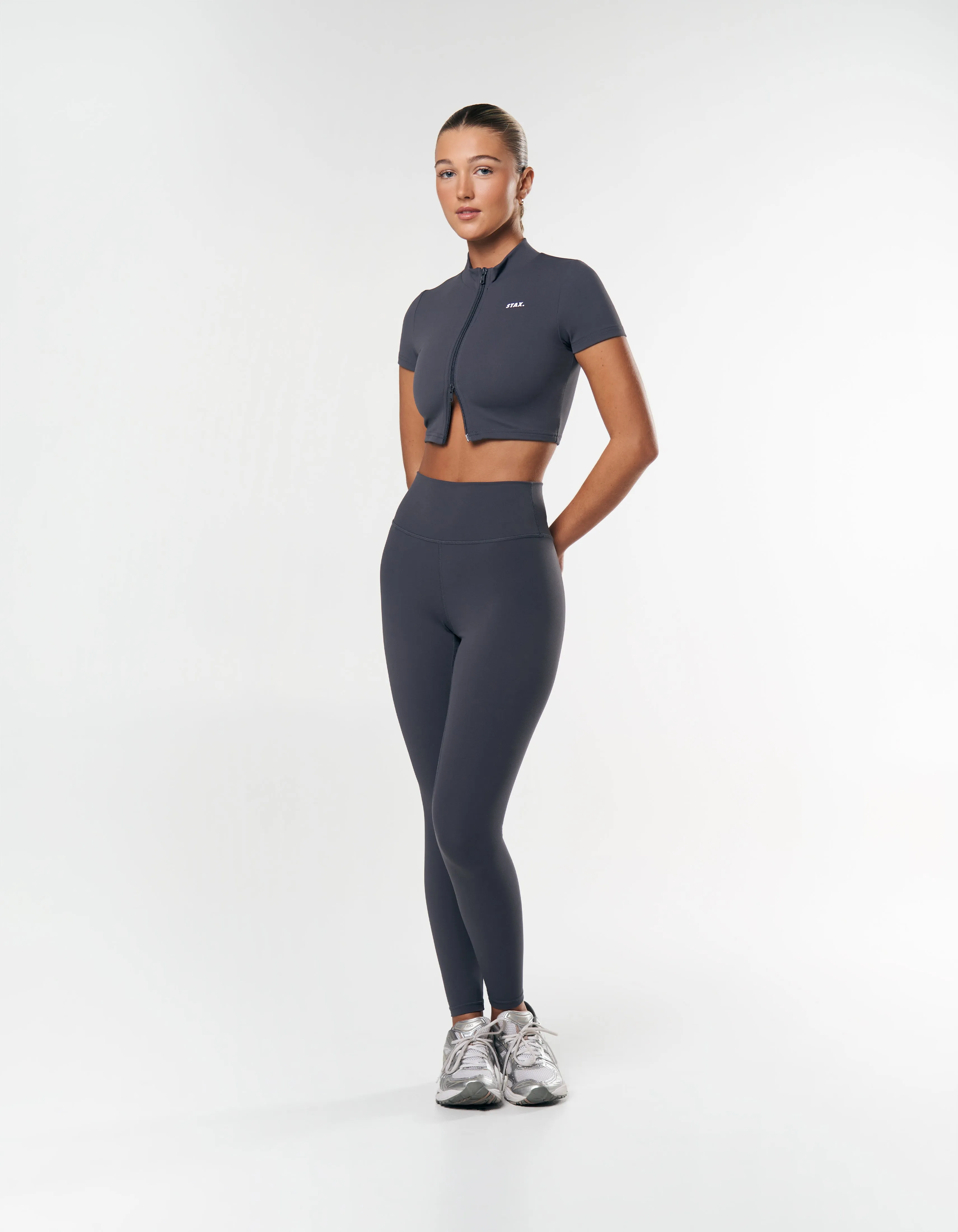 Base Zip Crop NANDEX ™ - Dark Grey sold by Stax product image thumbnail 4