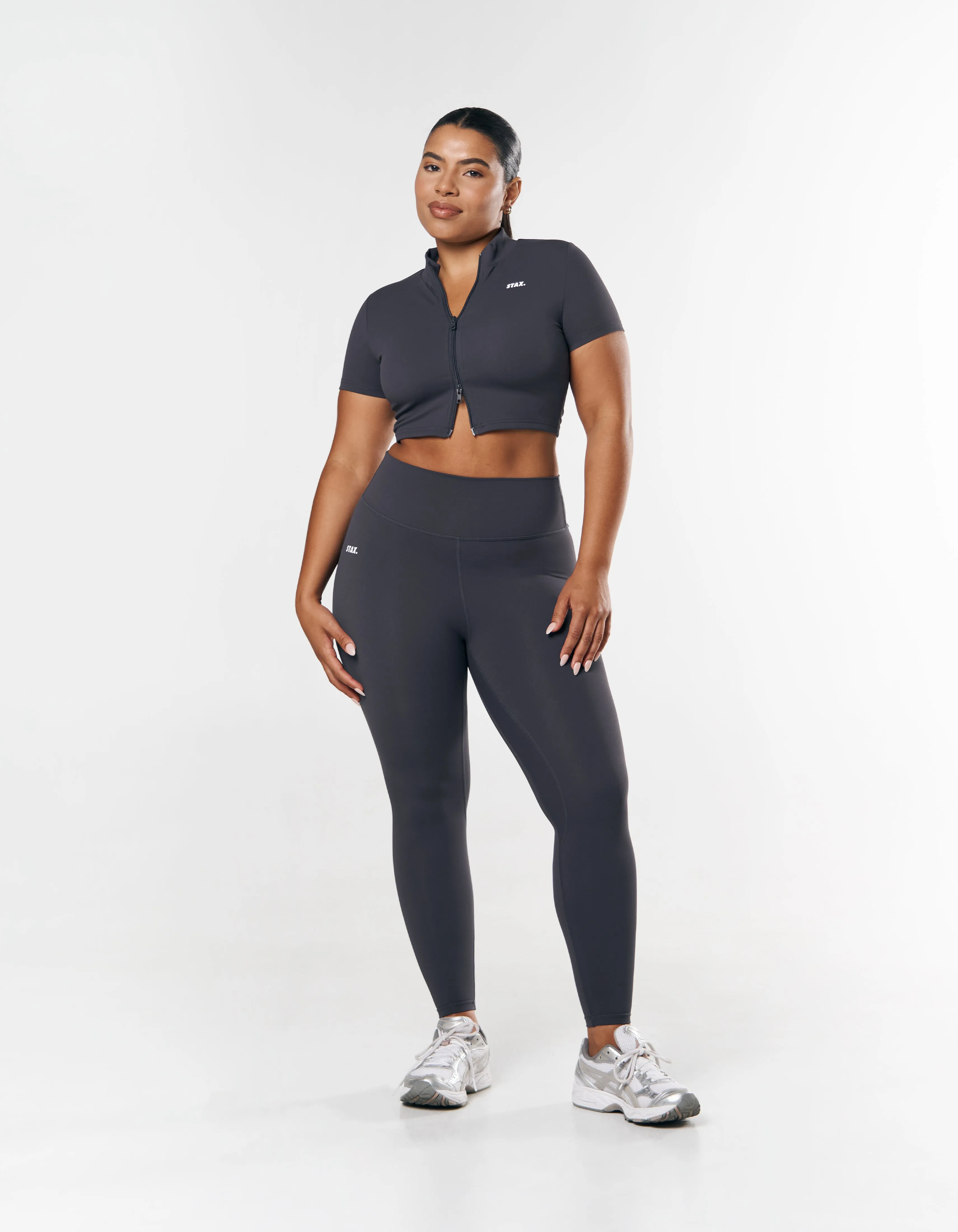 Base Zip Crop NANDEX ™ - Dark Grey sold by Stax product image thumbnail 3