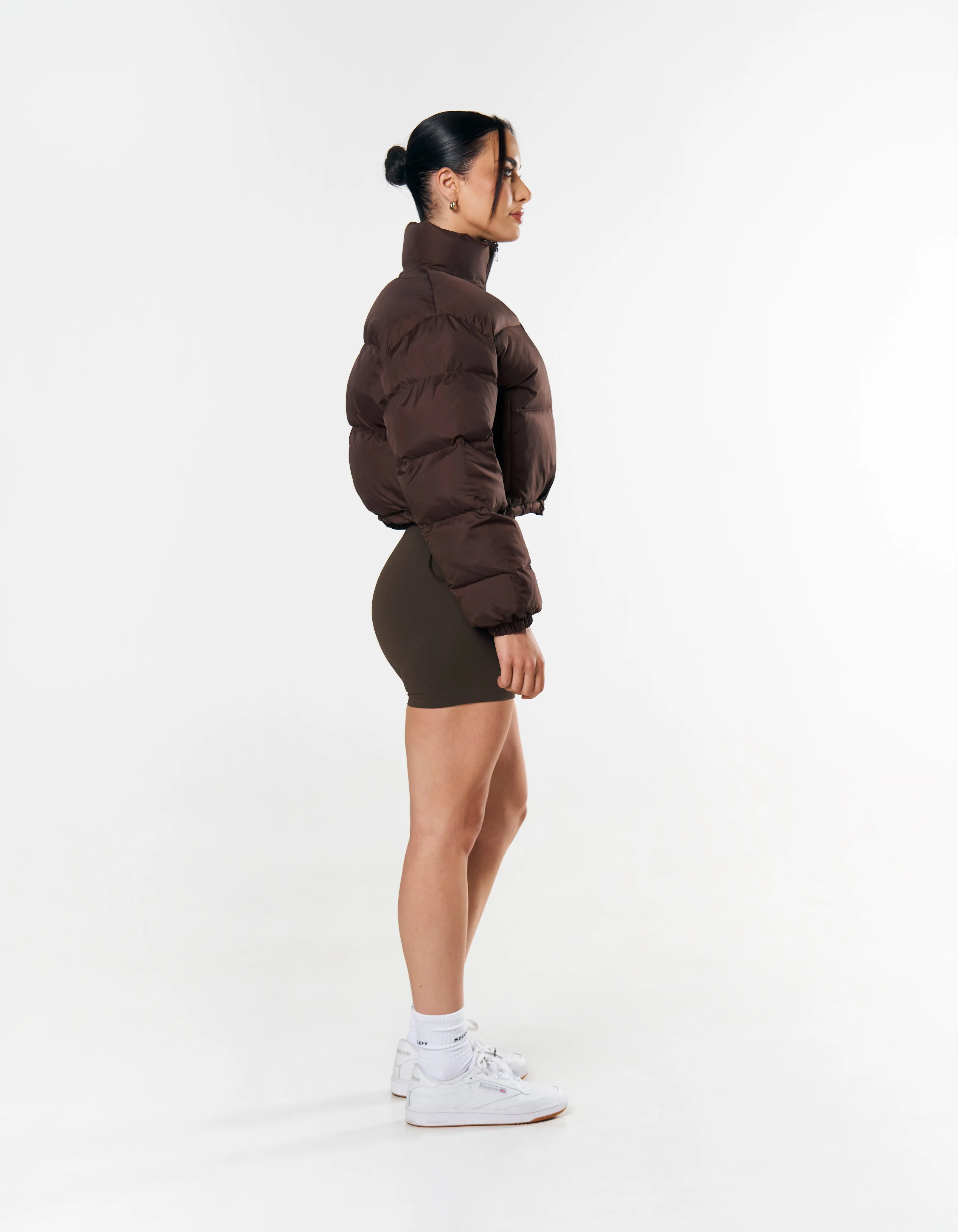 Cropped Puffer - Brown sold by Stax product image thumbnail 5