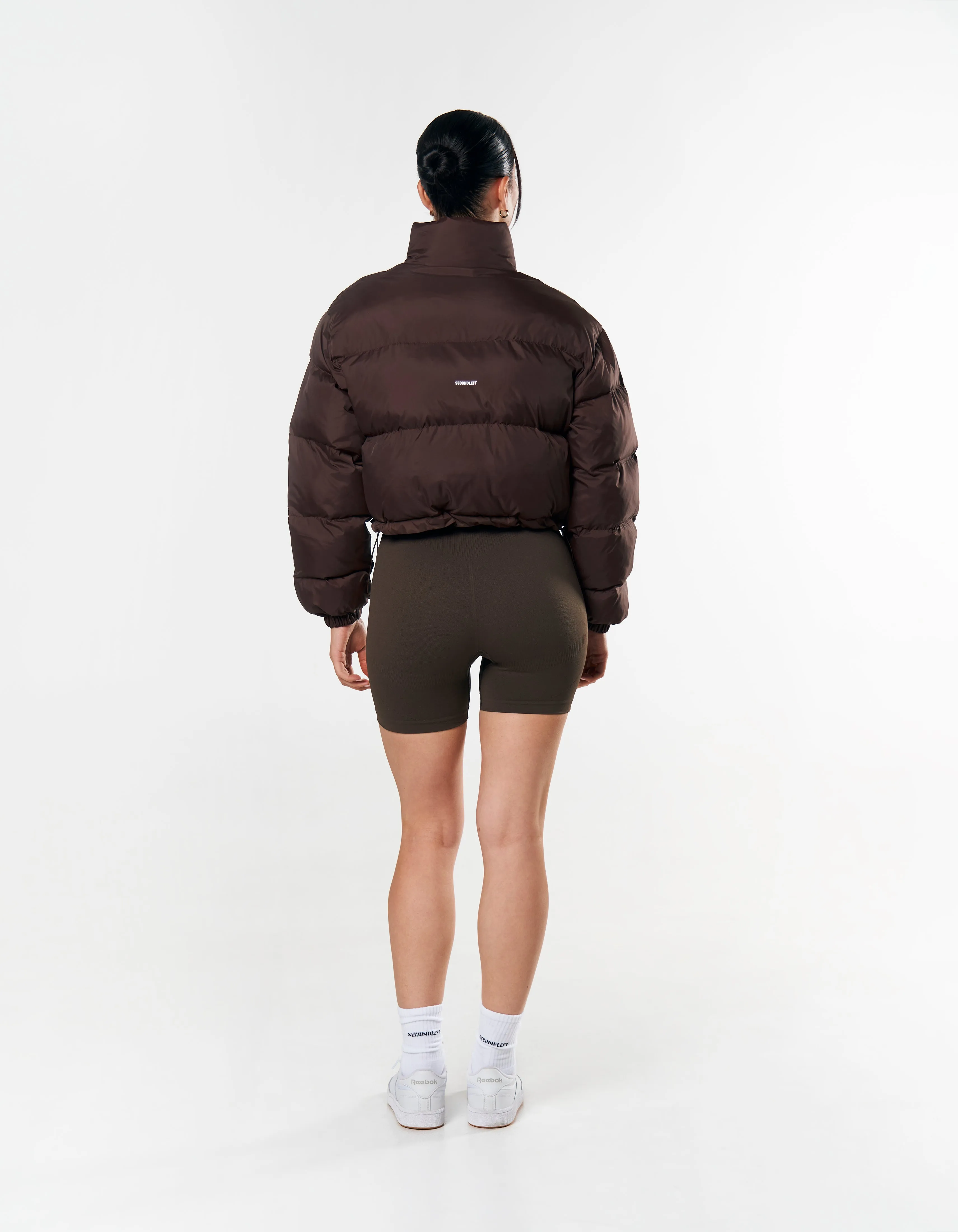 Cropped Puffer - Brown sold by Stax product image thumbnail 3
