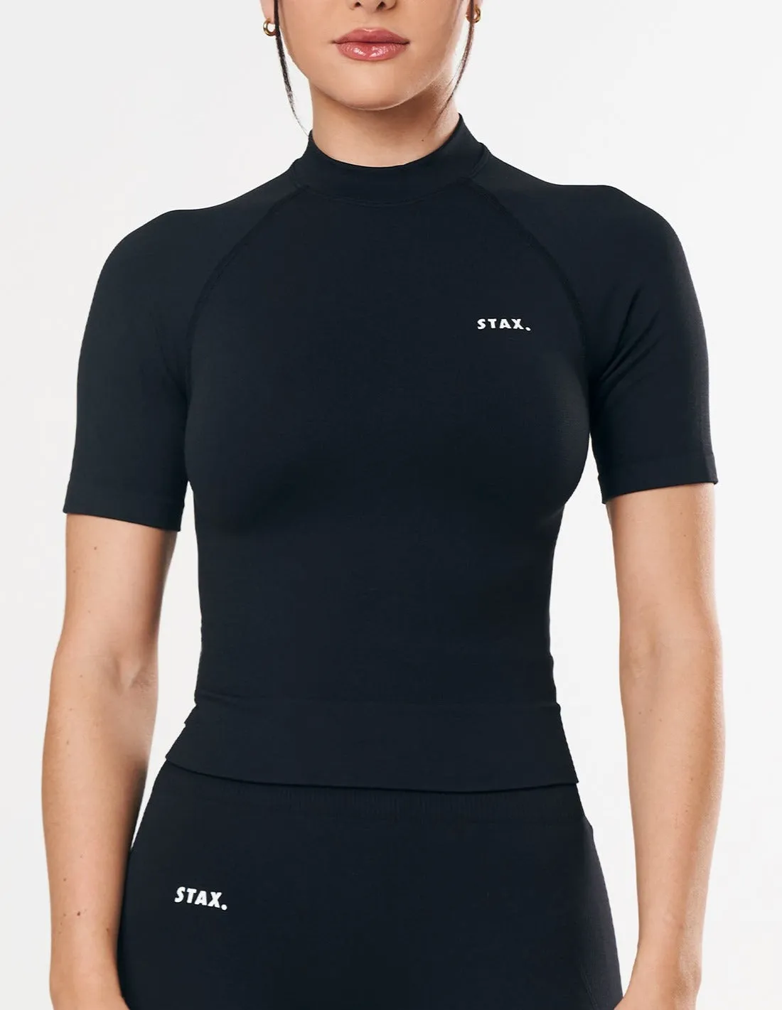 Premium Seamless High Neck Tee - Astro sold by Stax