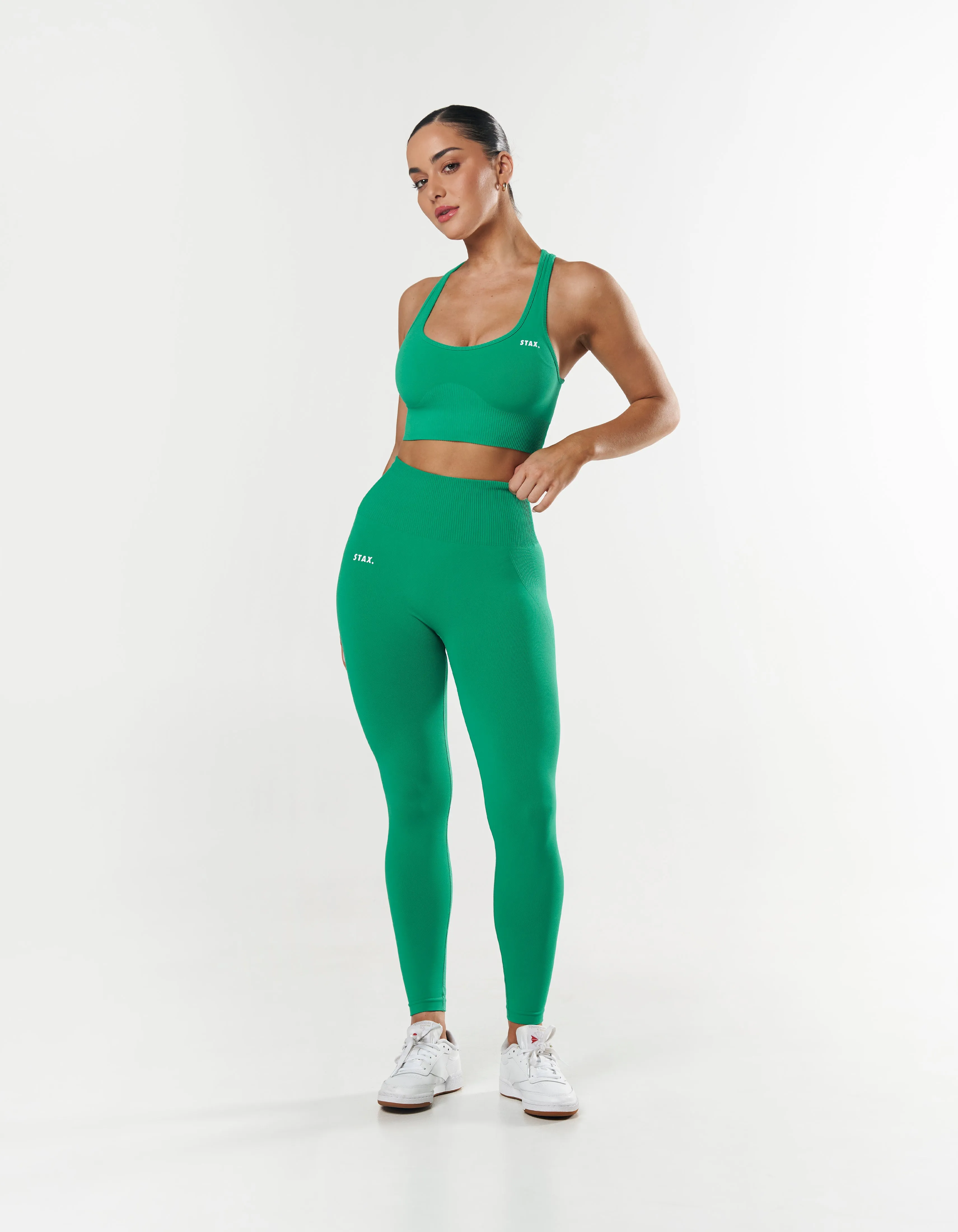 Premium Seamless Tights - Green sold by Stax product image thumbnail 4