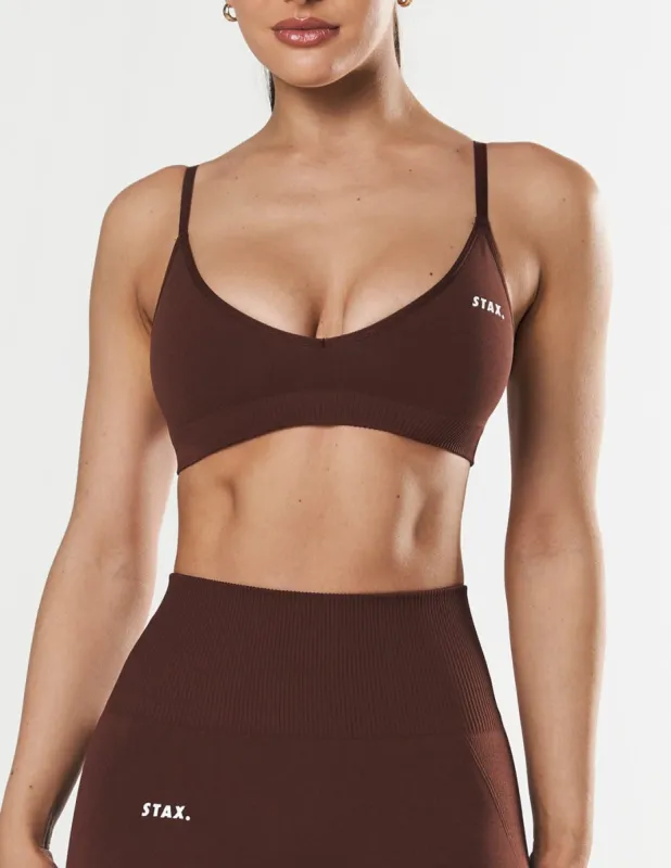 Premium Seamless Bralette - Umber sold by Stax