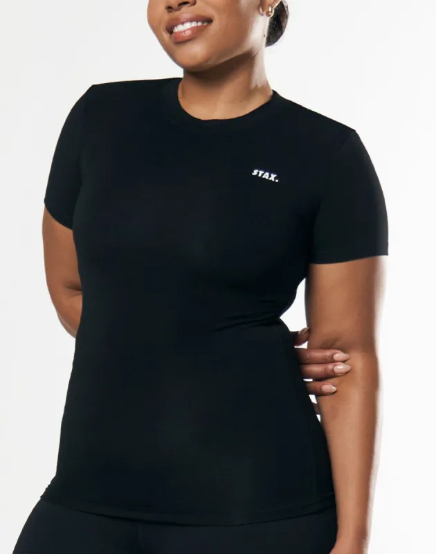 AW Womens Tee - Black/ White sold by Stax