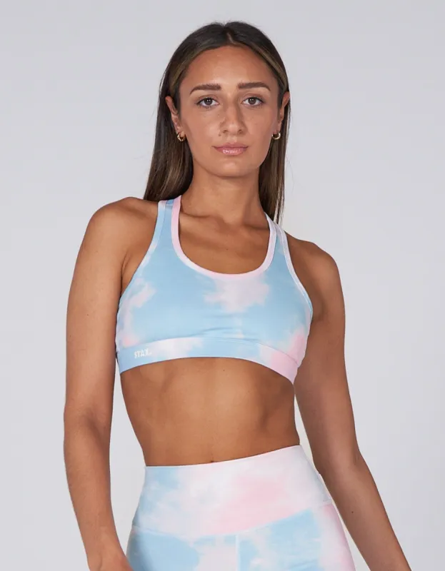 Tie Dye Classic Crop Top - Sky sold by Stax