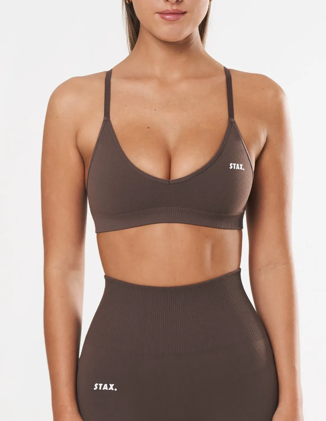 Premium Seamless Bralette - Cedar sold by Stax