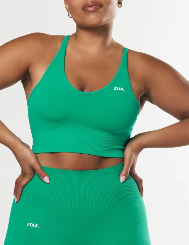 Premium Seamless Summer Strappy Crop - Green sold by Stax