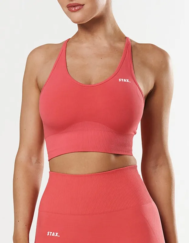 Premium Seamless Summer Strappy Crop - Pink sold by Stax