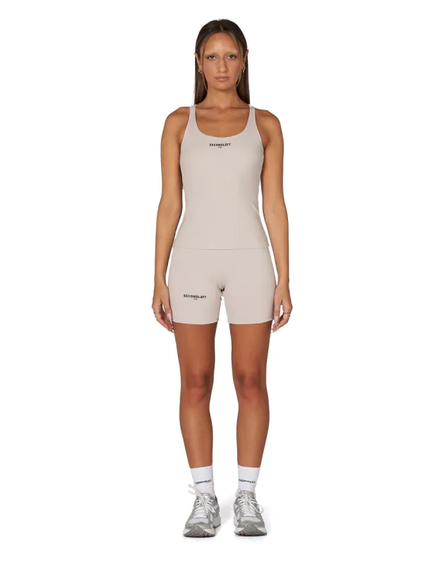 SL BW Scoop Tank Dove - Beige sold by Stax