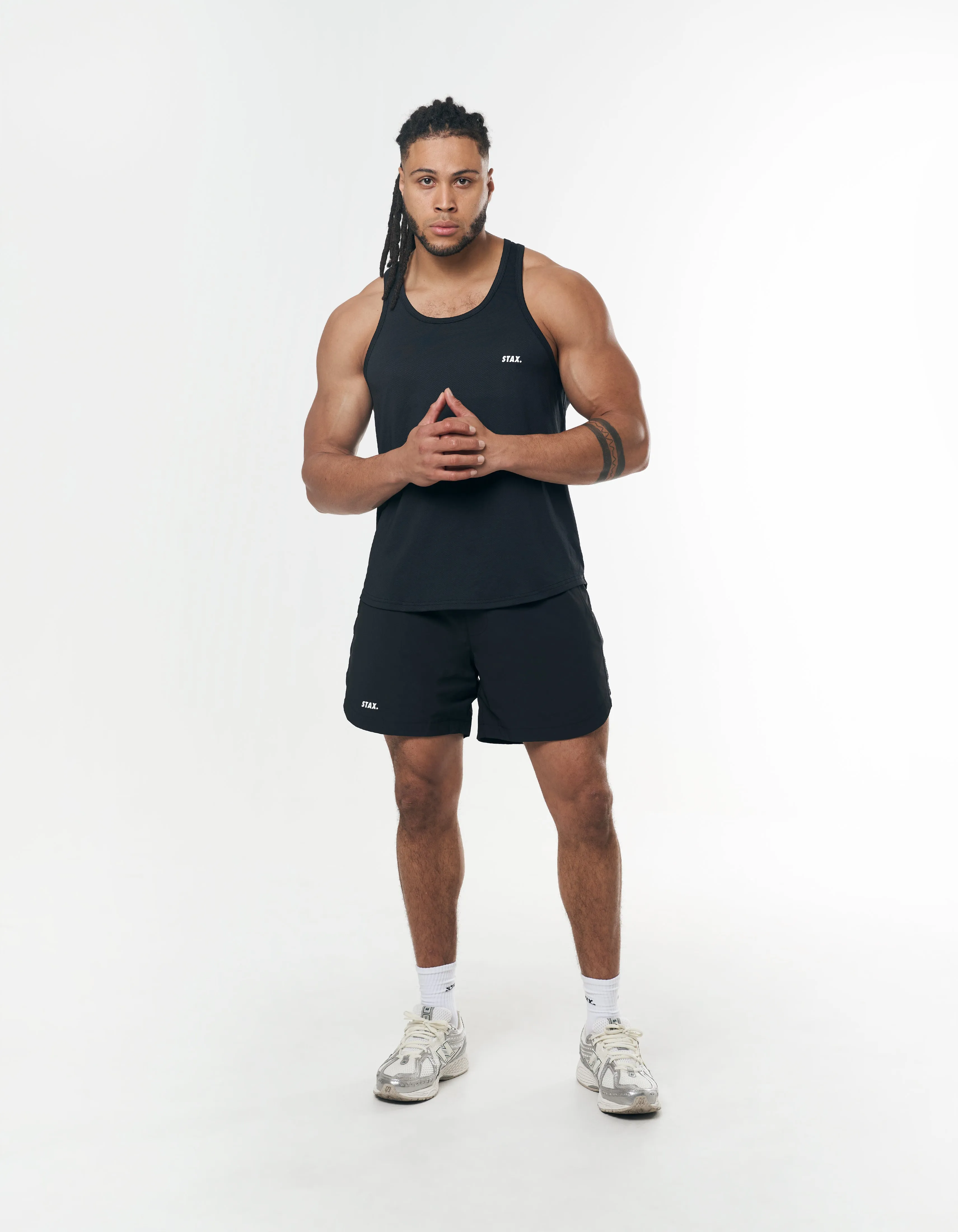 Mens Sport Singlet - Black sold by Stax product image thumbnail 2
