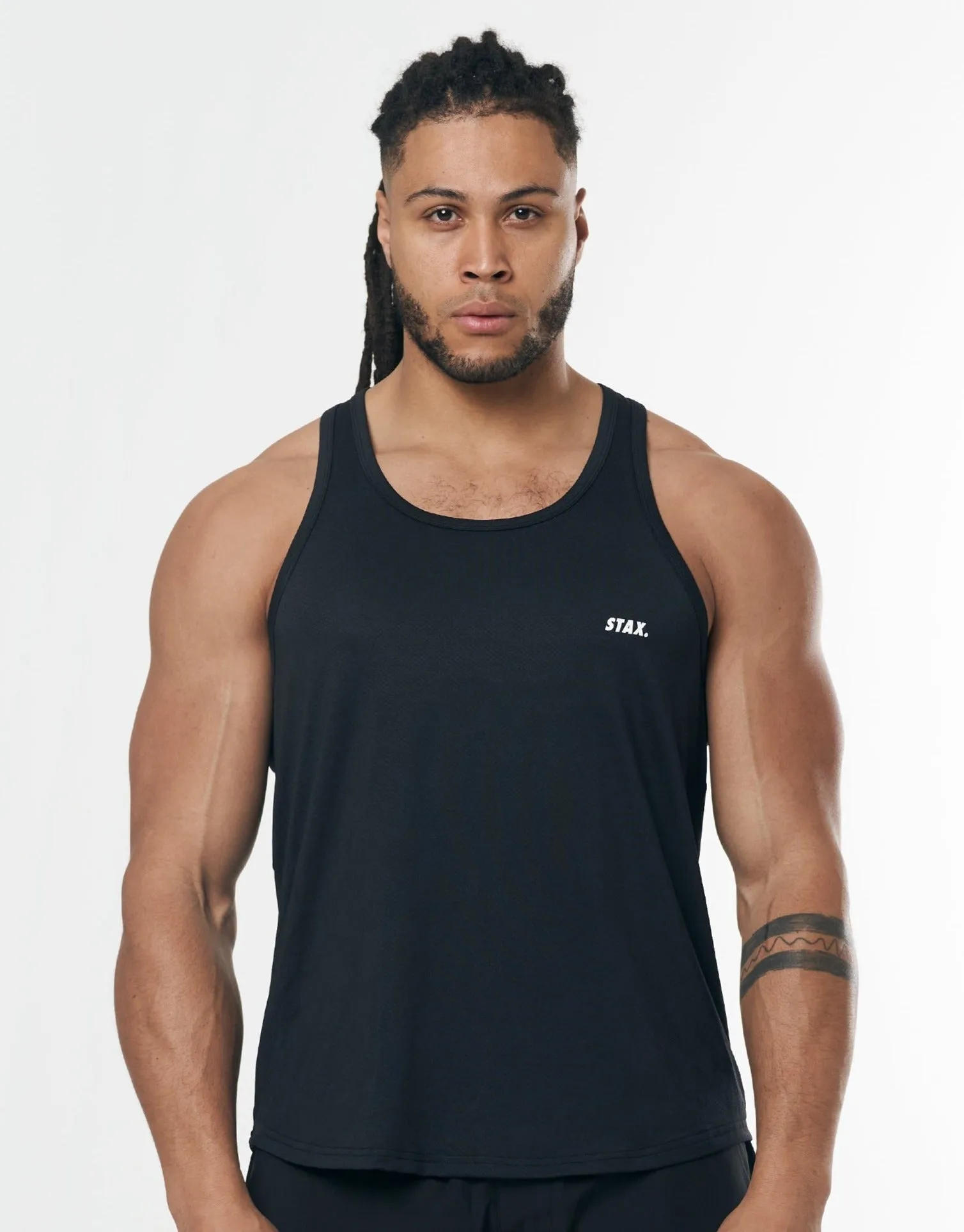 Mens Sport Singlet - Black sold by Stax