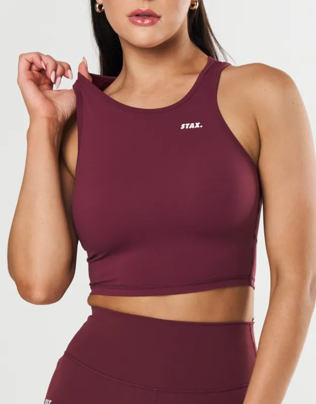 Cropped Tank NANDEX ™ Maple - Burgundy sold by Stax