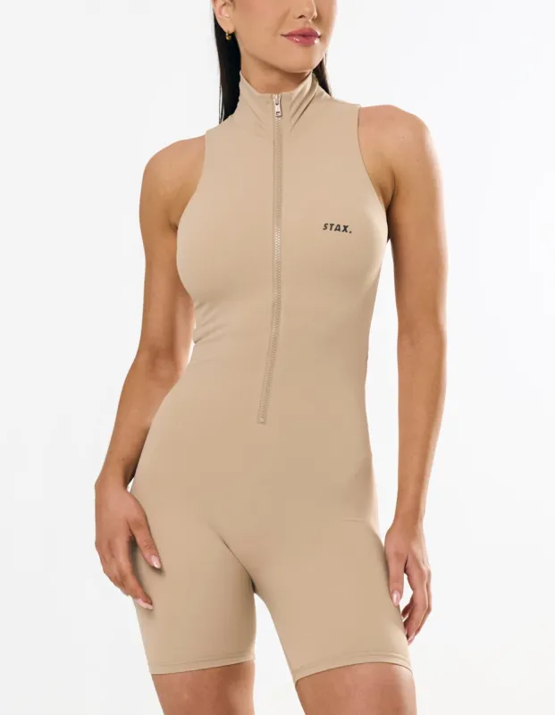 Short Leg Bodysuit NANDEX ™ - Sand - Beige sold by Stax