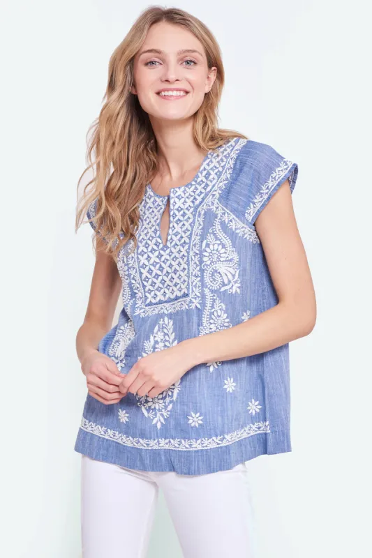 Chambray Faith Top sold by Roller Rabbit