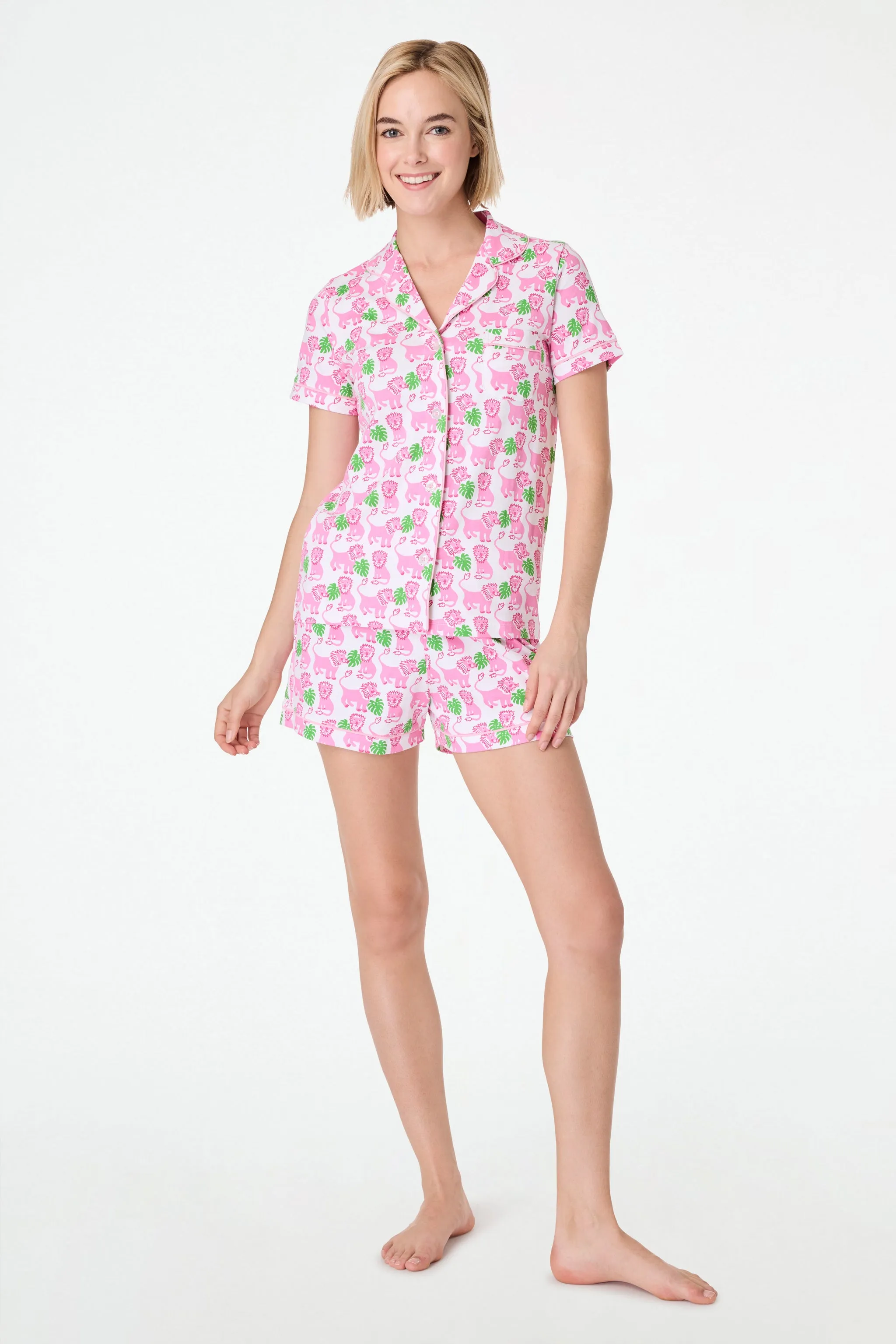Leo The Lion Polo Pajamas sold by Roller Rabbit