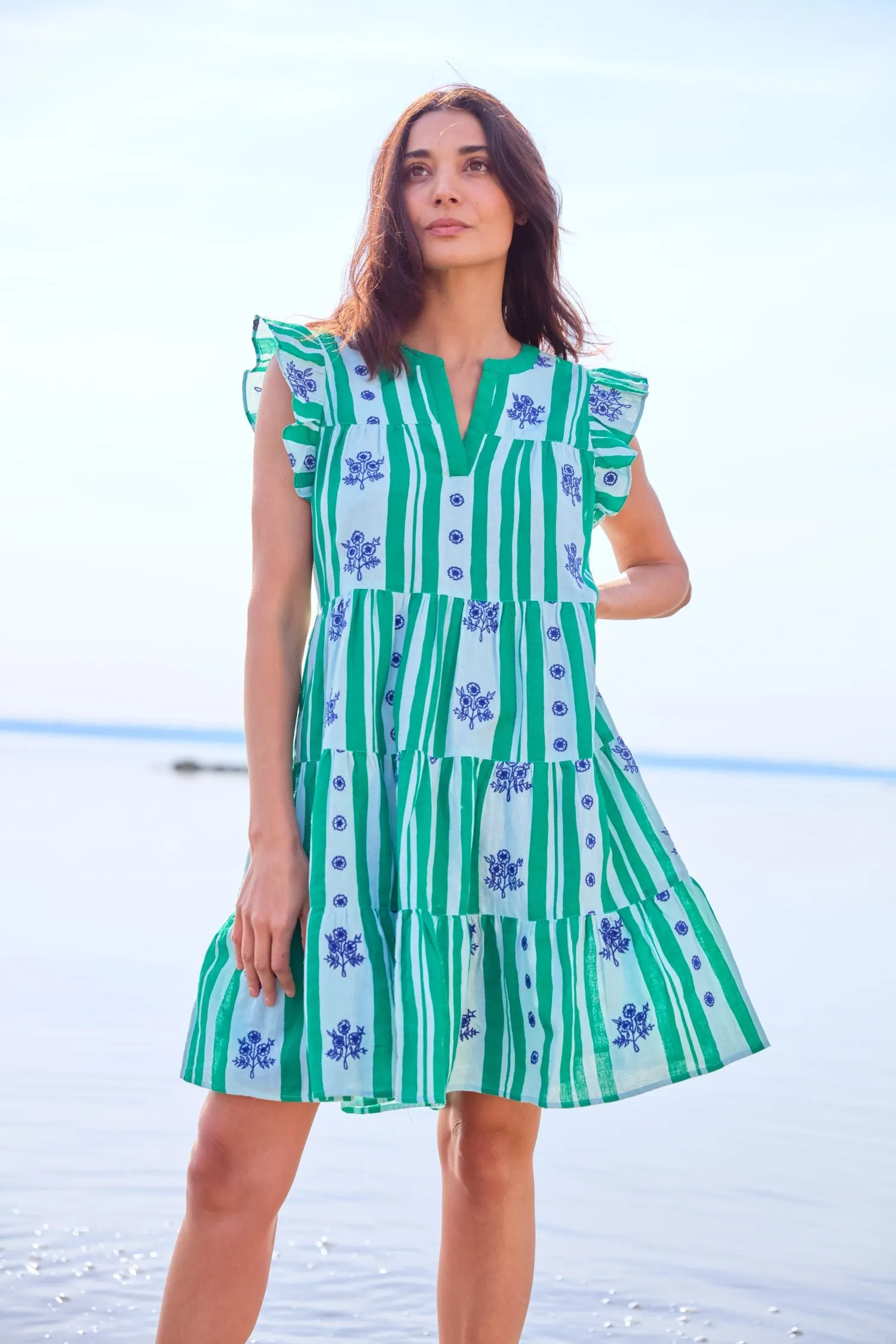 Rosebud Stripe Pippa Dress sold by Roller Rabbit product image thumbnail 2