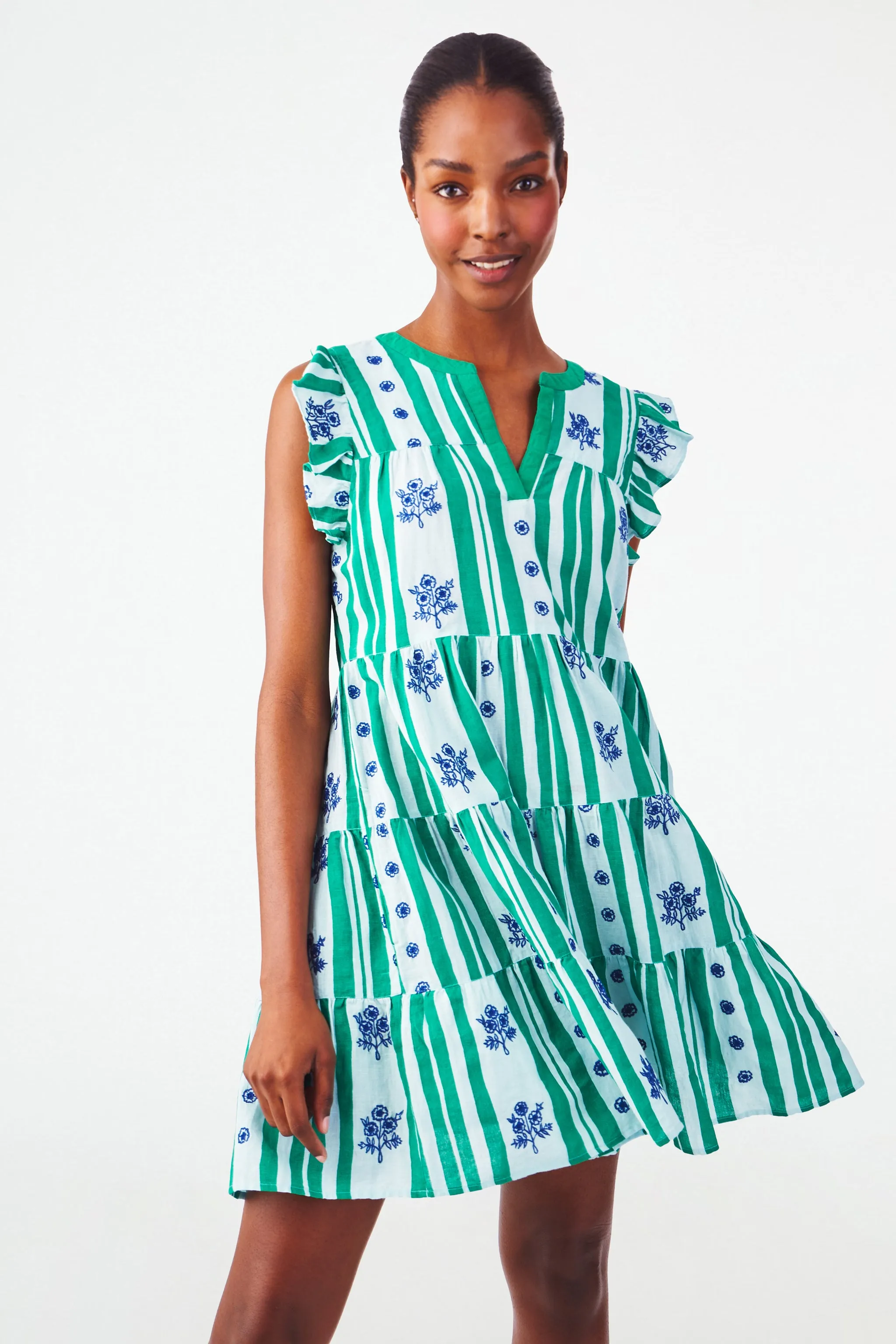 Rosebud Stripe Pippa Dress sold by Roller Rabbit product image thumbnail 4