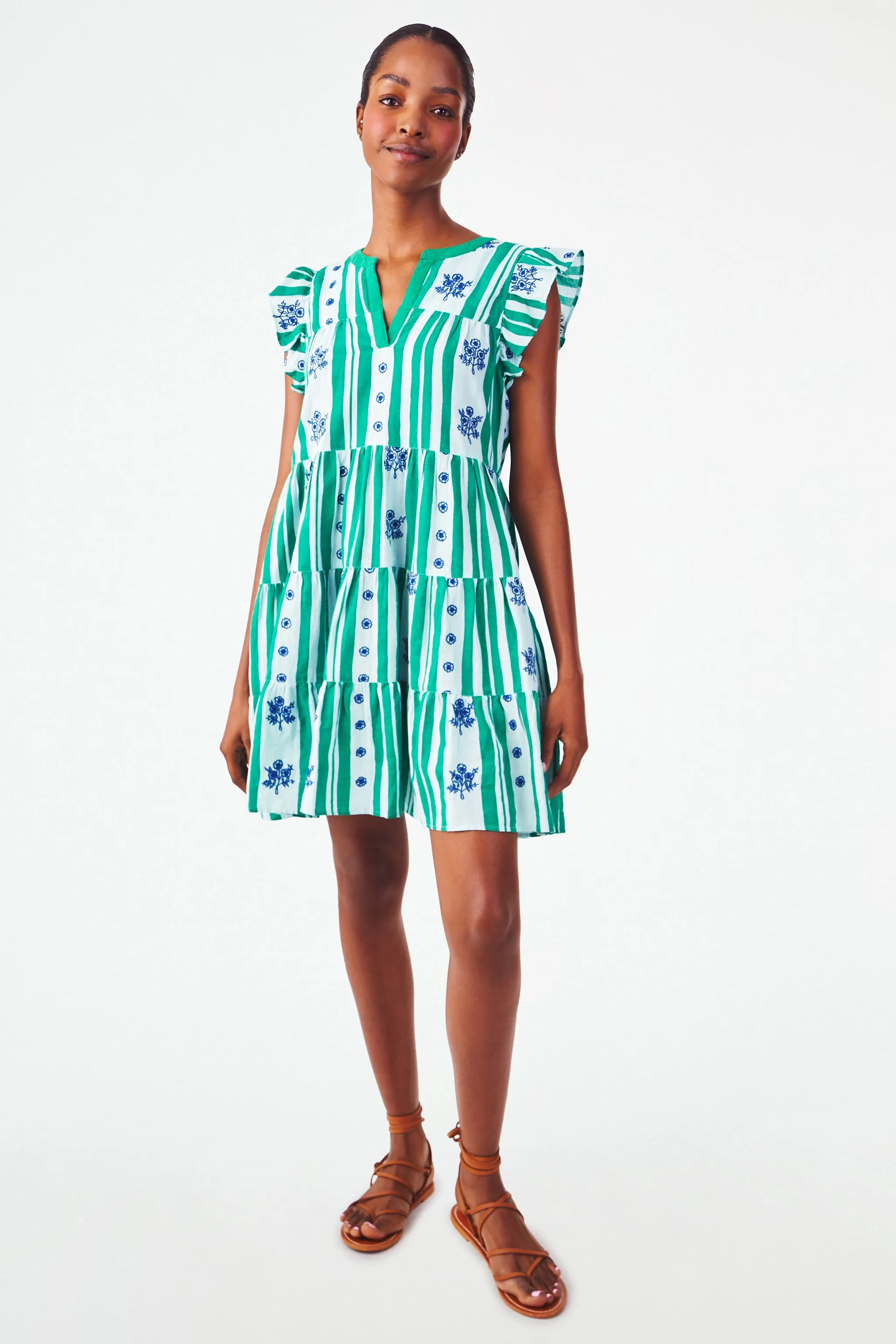 Rosebud Stripe Pippa Dress sold by Roller Rabbit product image thumbnail 3