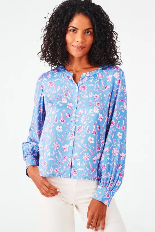 Delft Floral Sylvia Top sold by Roller Rabbit