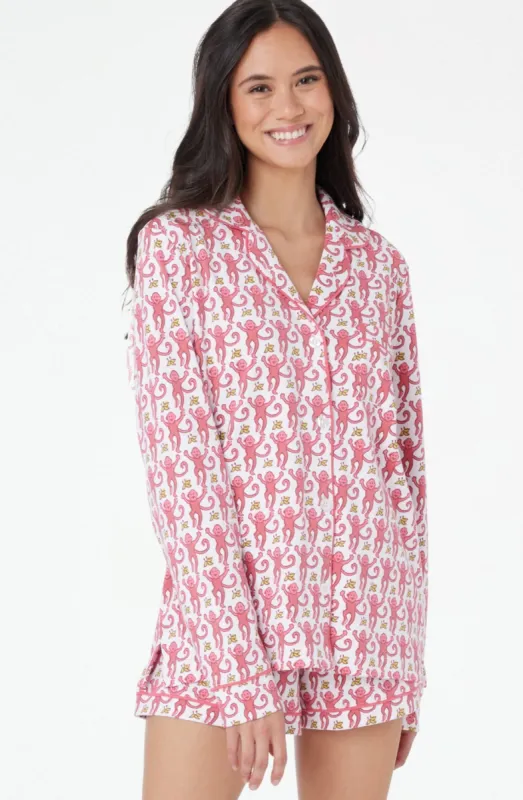 Monkey Paola Polo Pajamas sold by Roller Rabbit