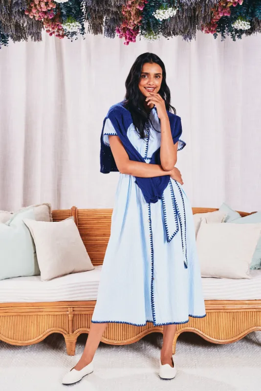 Heritage Stripe Jillian Dress sold by Roller Rabbit