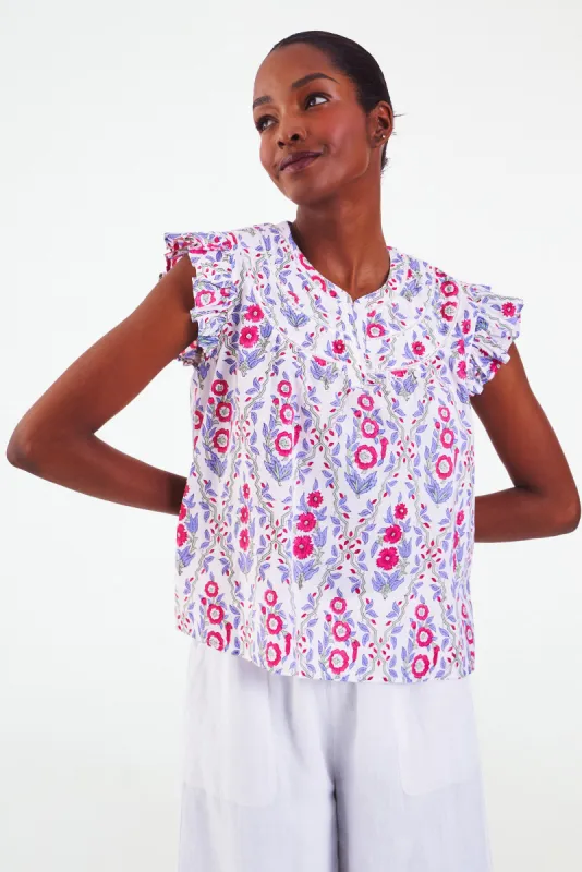 Trellis Floral Emerson Top sold by Roller Rabbit