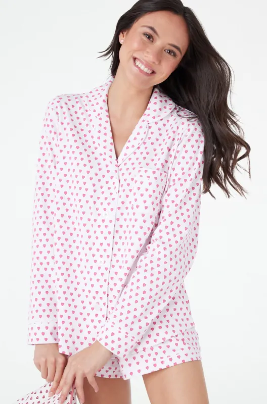 Hearts Paola Polo Pajamas sold by Roller Rabbit