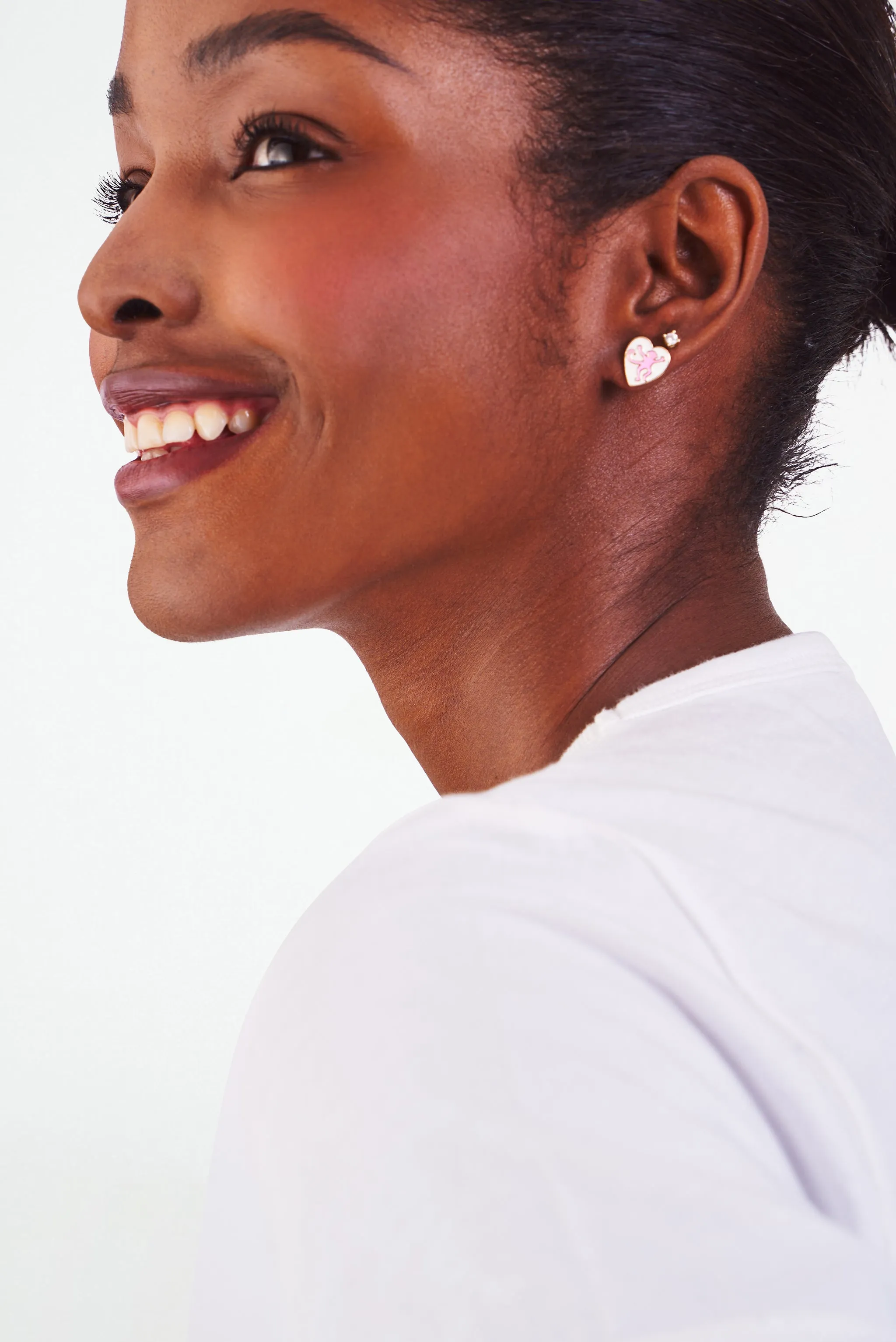 Monkey Hathi Heart Stud Set sold by Roller Rabbit product image thumbnail 3