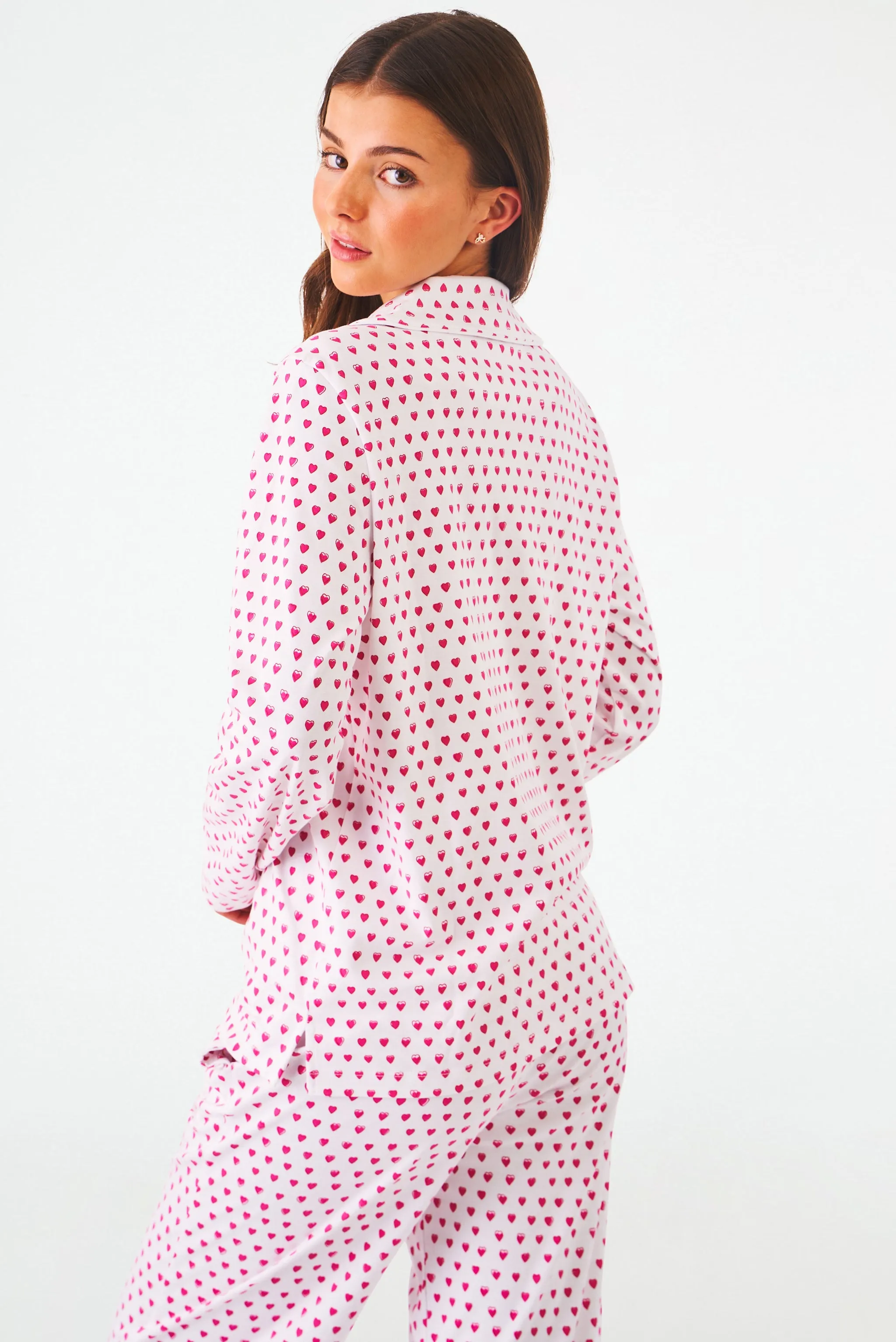 Hearts Long Sleeve Polo Pajamas sold by Roller Rabbit product image thumbnail 3