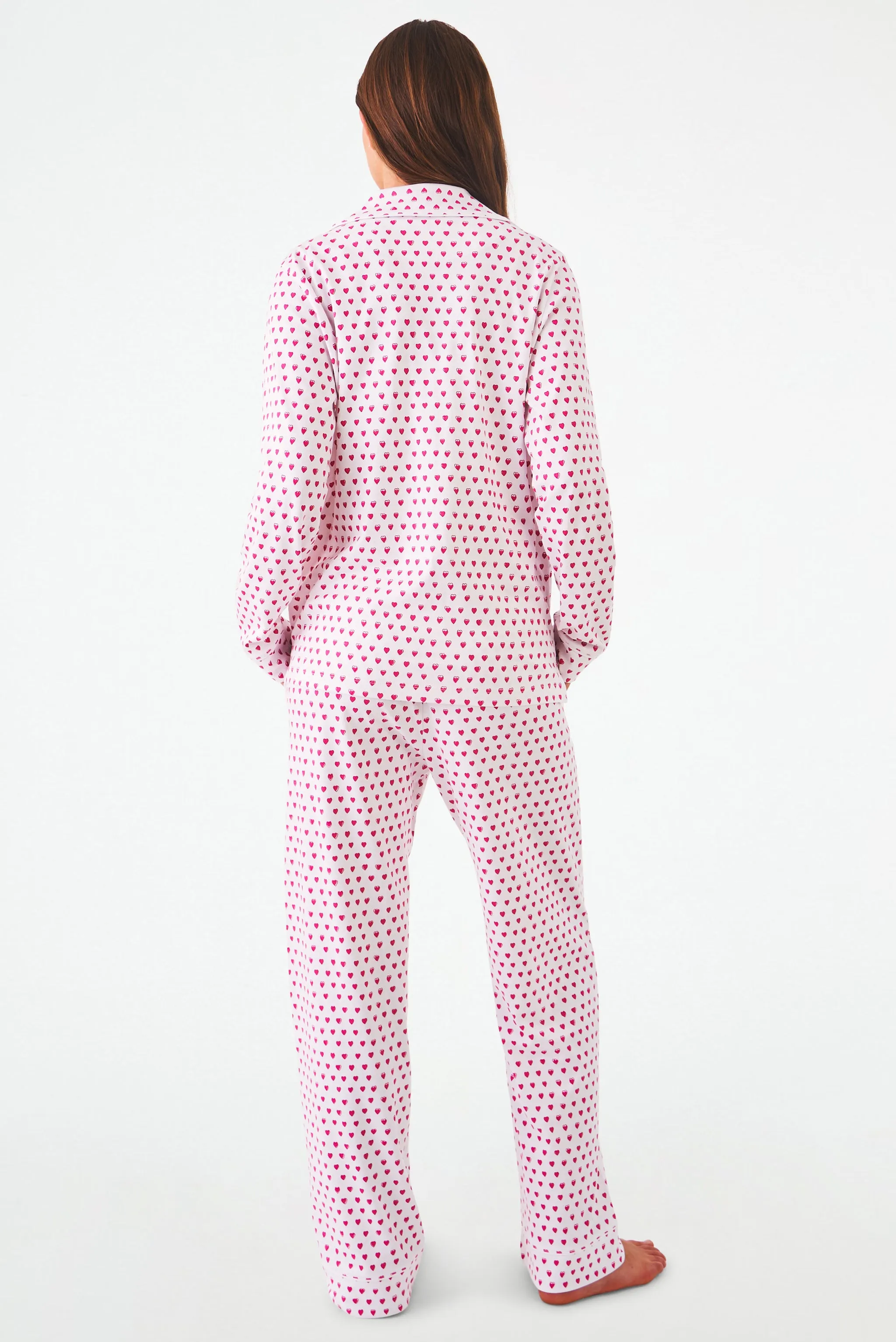 Hearts Long Sleeve Polo Pajamas sold by Roller Rabbit product image thumbnail 5