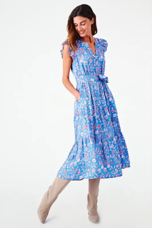Delft Floral Paulina Dress sold by Roller Rabbit